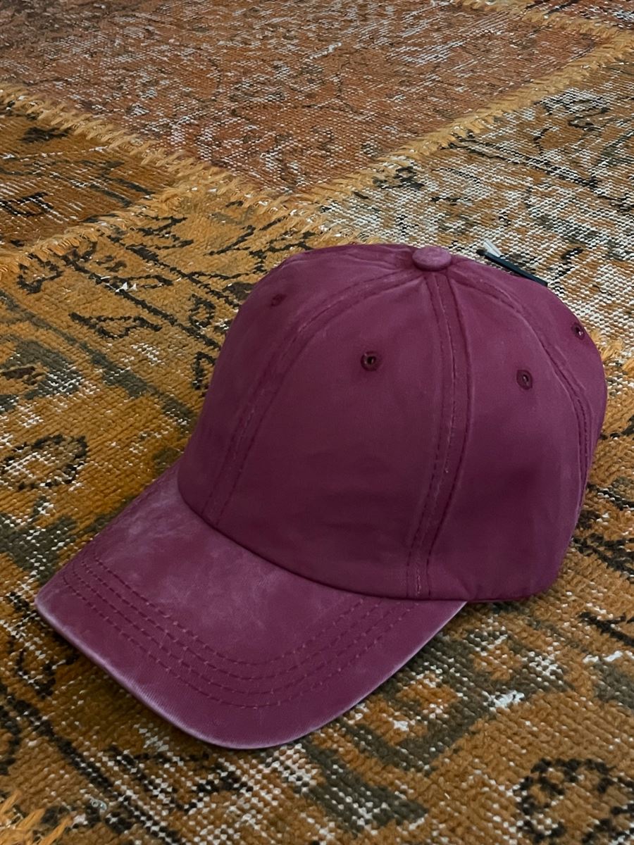 STD Yıkamalı Basic Bordo Şapka