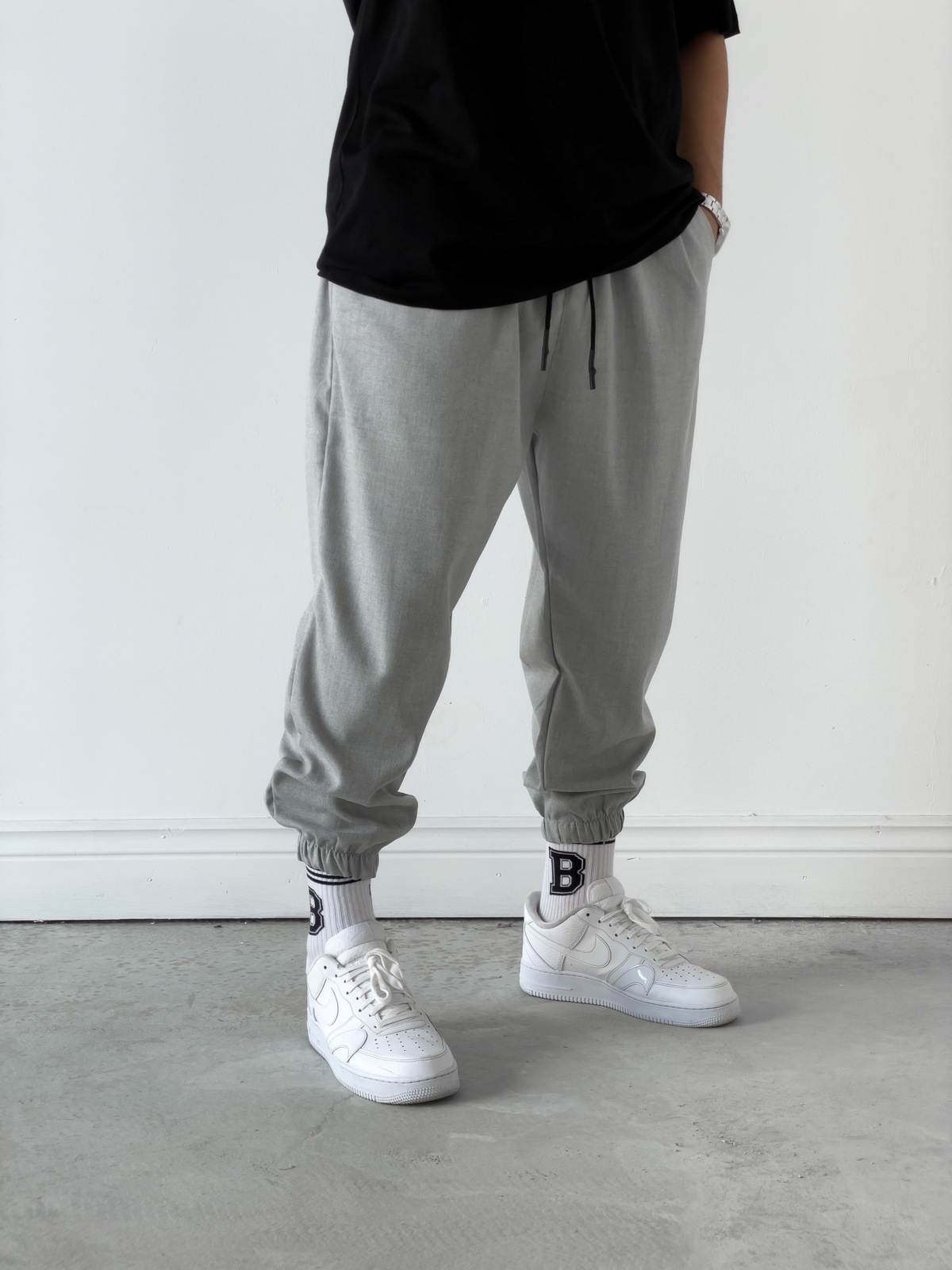 STD Cotton Gri Jogger D-5735/5694