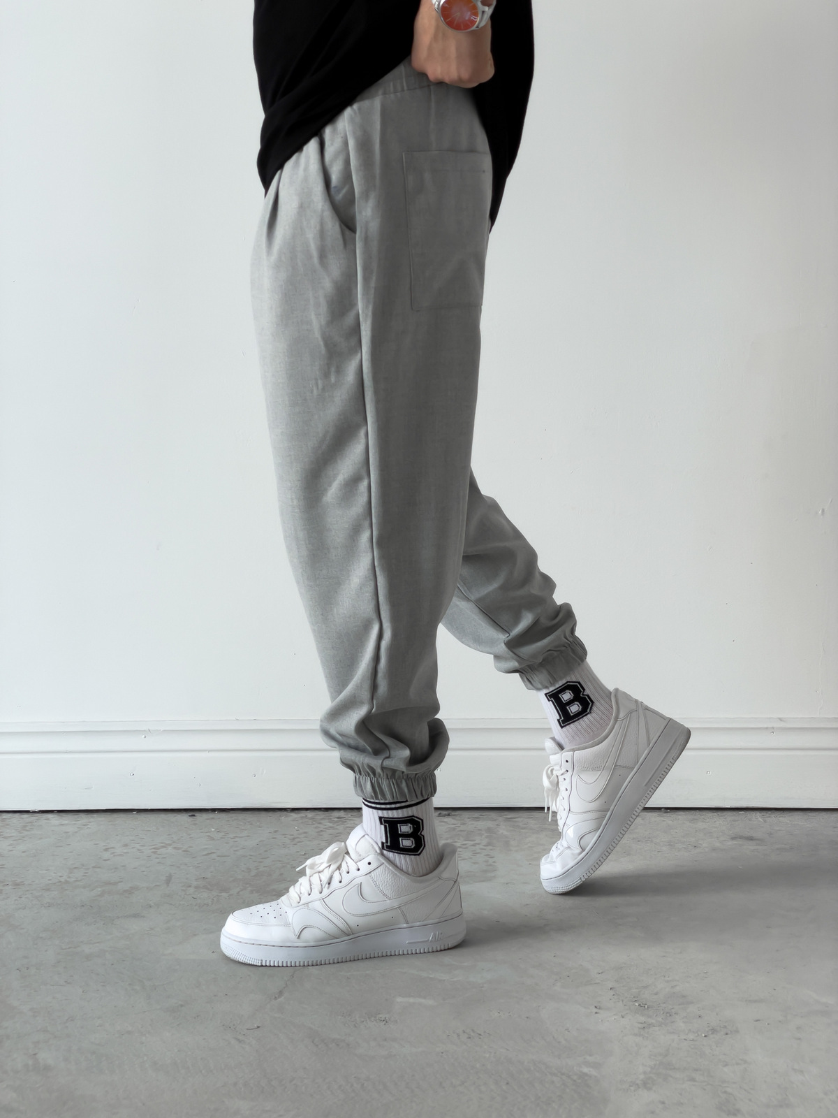 STD Cotton Gri Jogger D-5735/5694