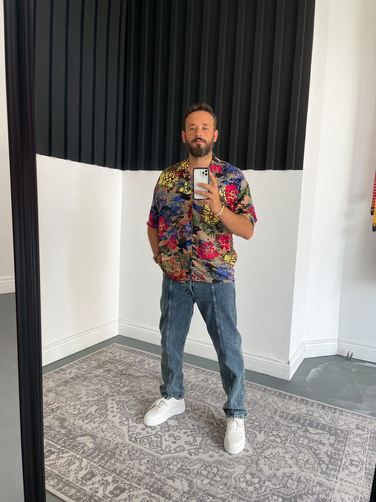 STD Shoes Print Gömlek B-2010