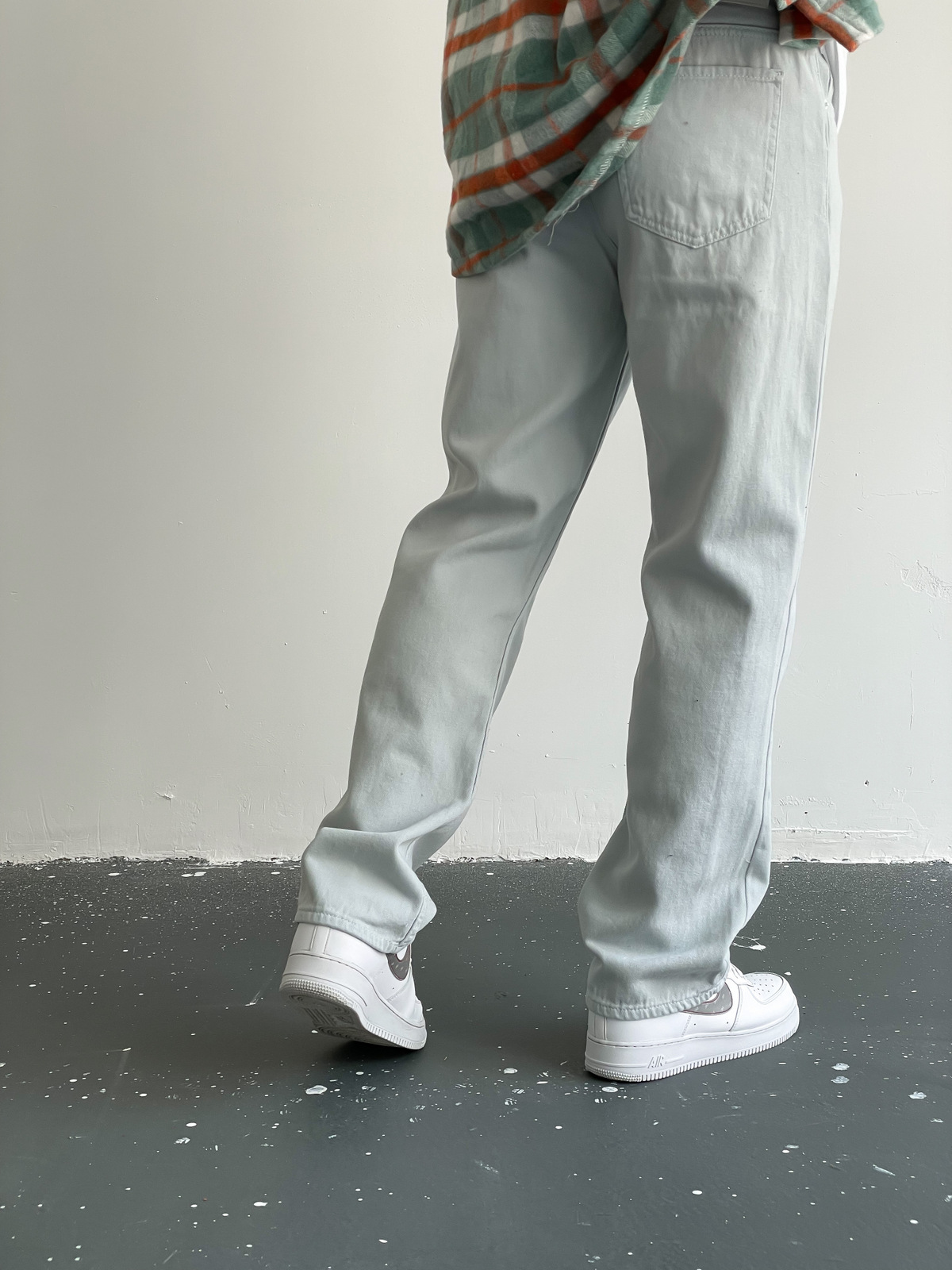 STD Açık Mavi Boru Paça Pantolon D-6350