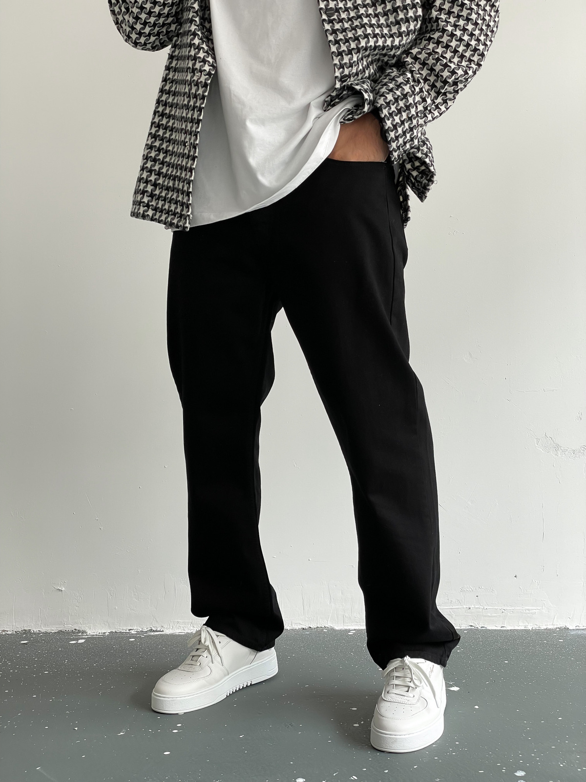 Siyah Uzun Paça Pantolon D-6485