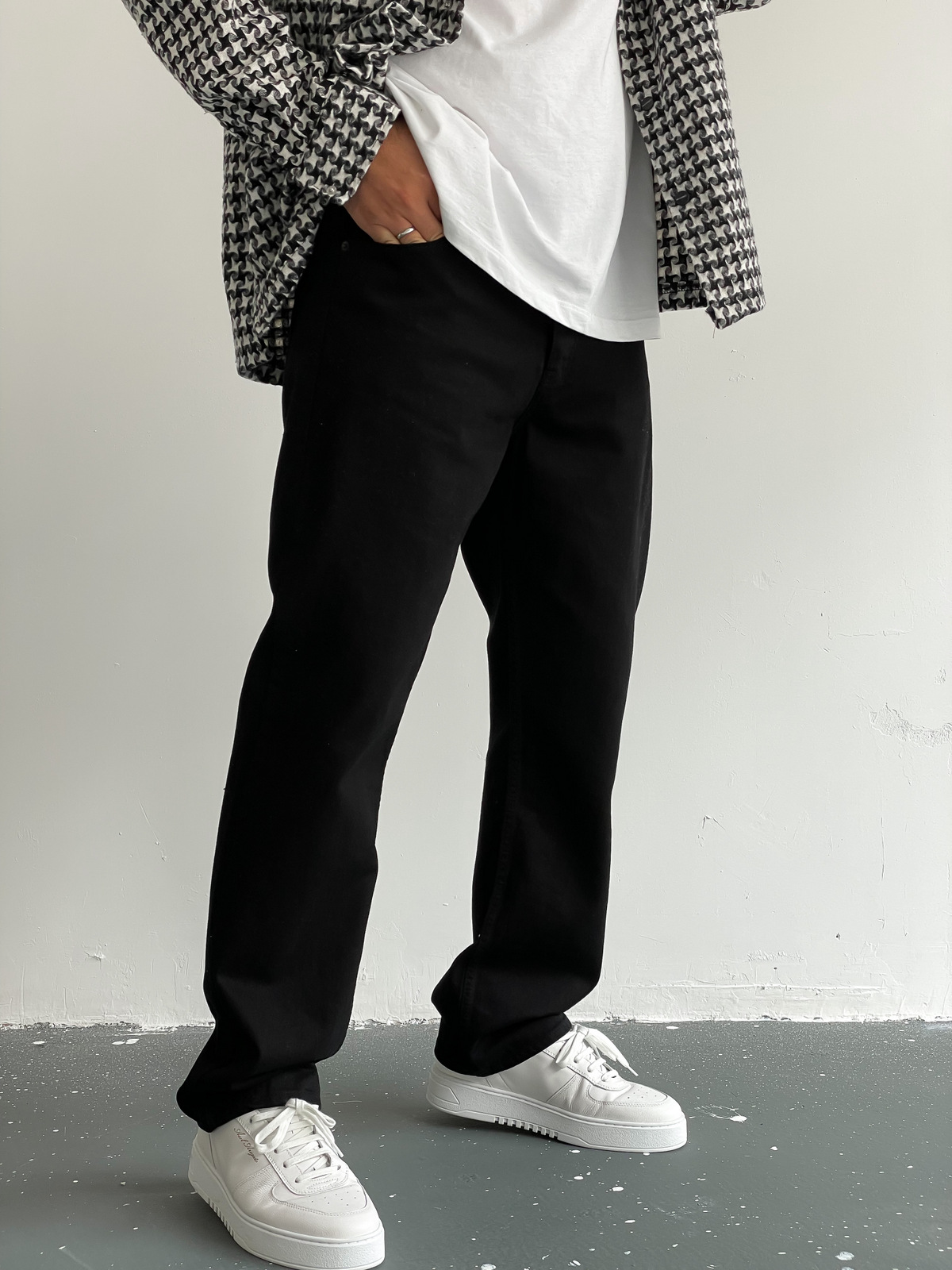 Siyah Uzun Paça Pantolon D-6485