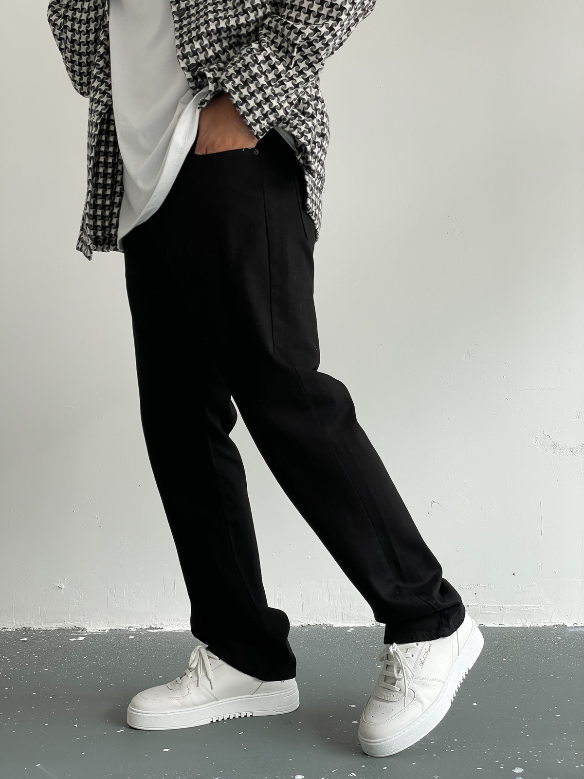 Siyah Uzun Paça Pantolon D-6485