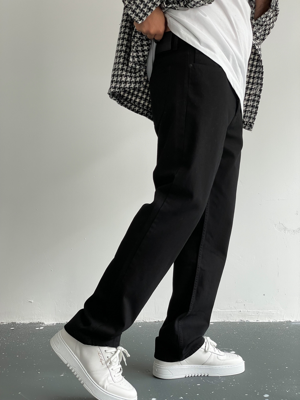 Siyah Uzun Paça Pantolon D-6485