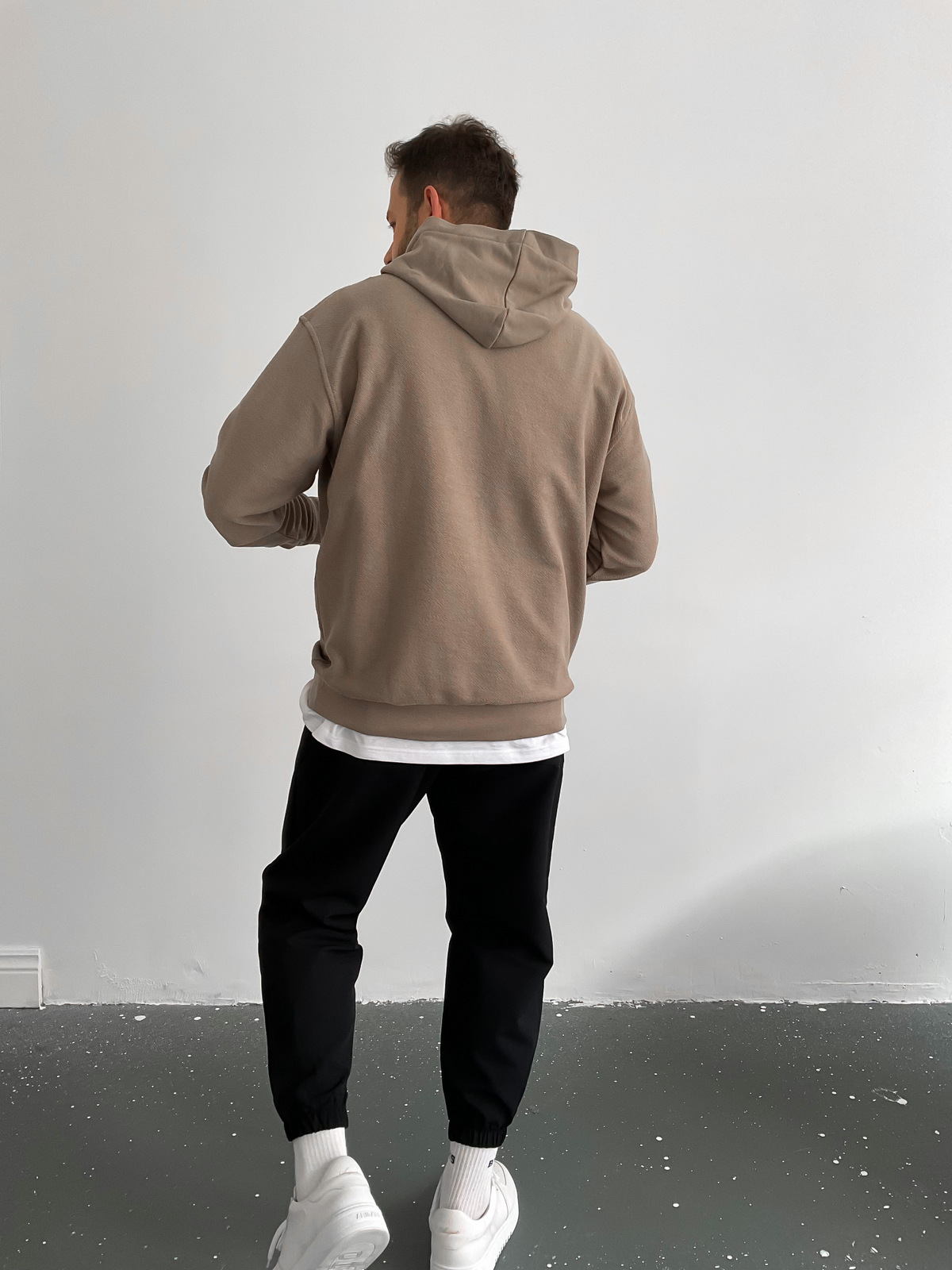 Kahve Smile Kapüşonlu Sweat BLA-011