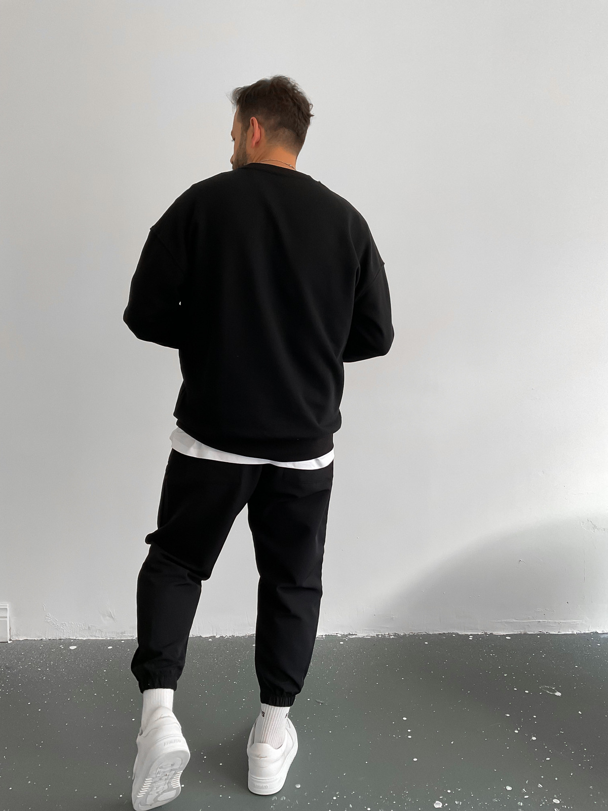 Siyah Skull Taşlı Sweat BLA-012
