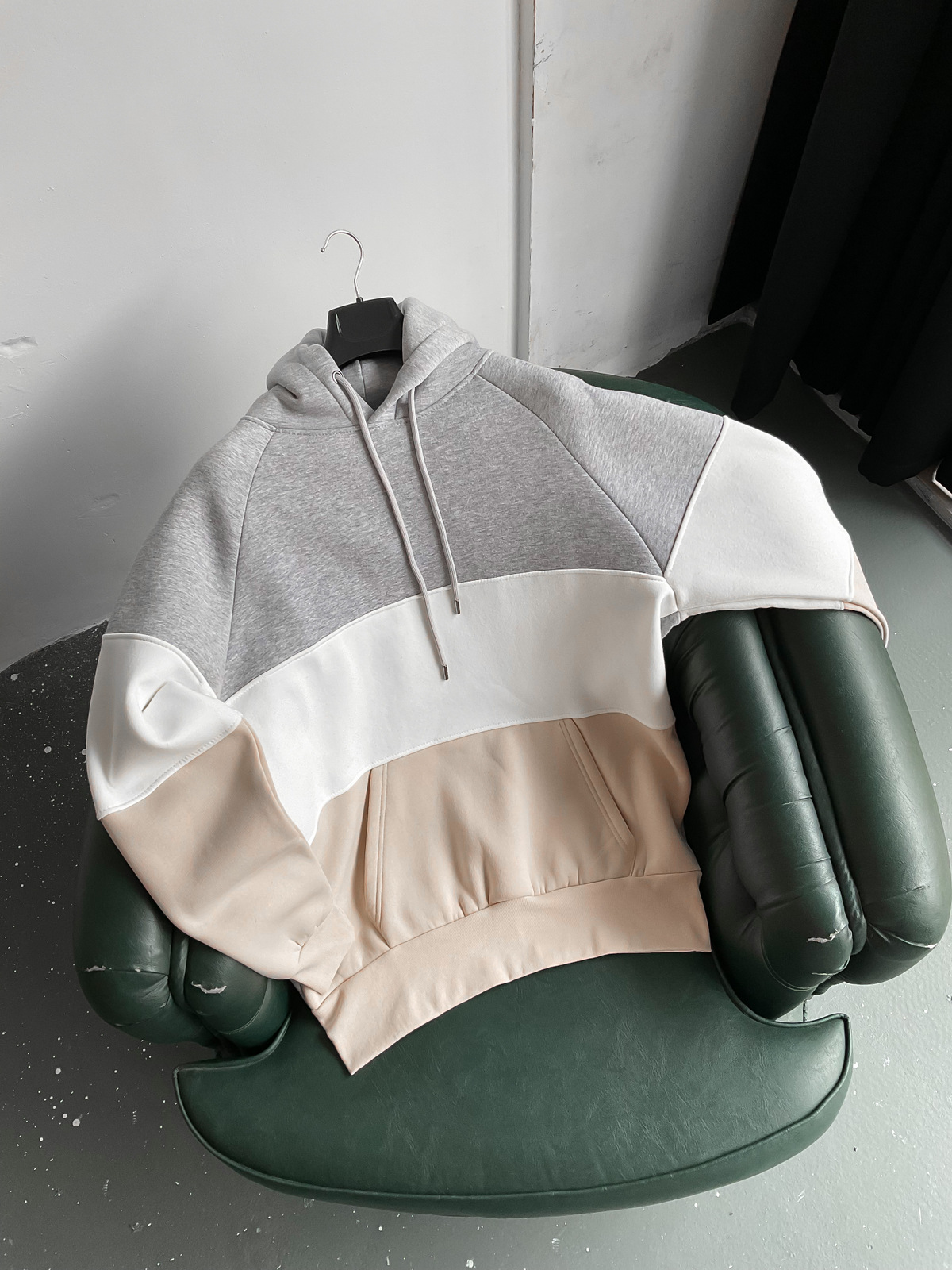 Bej 3 Parça Kapüşonlu Sweat C-416