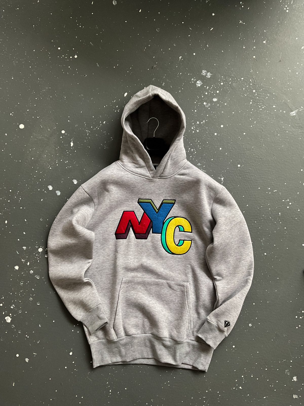 Gri NYC Kapüşonlu Sweat C-413