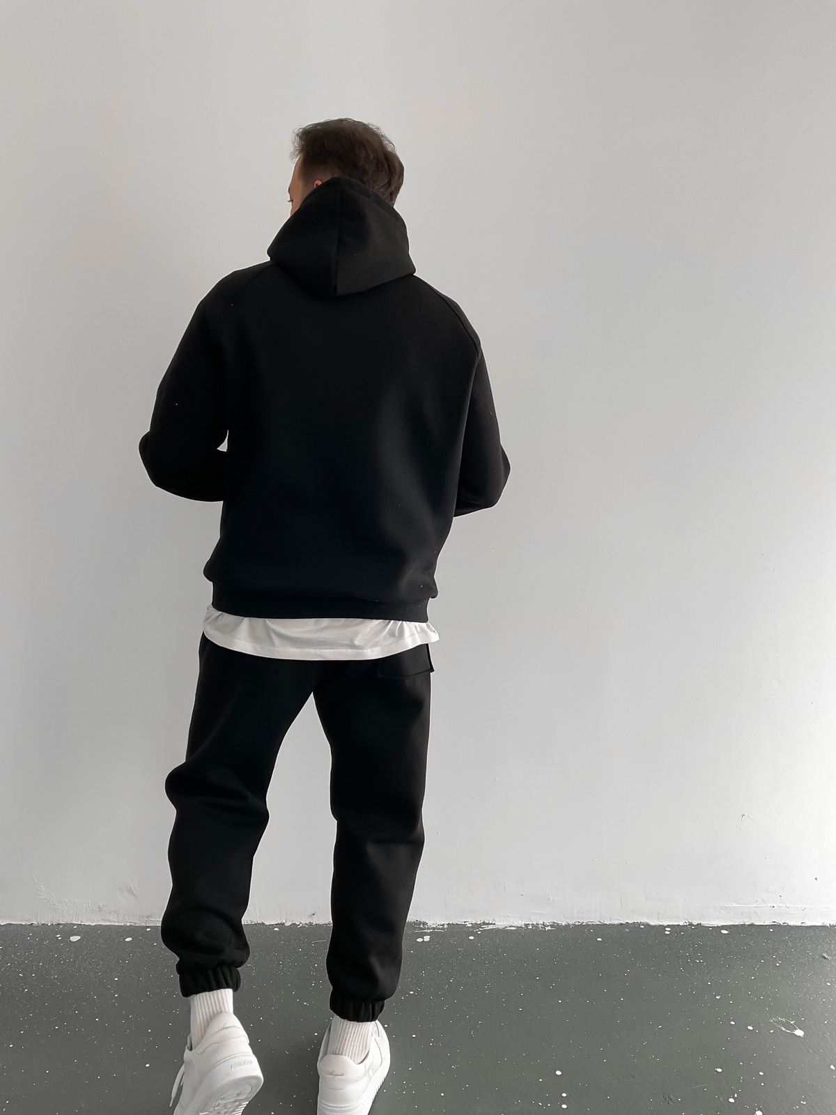 Siyah Basic Kapüşonlu Sweat RC-5481