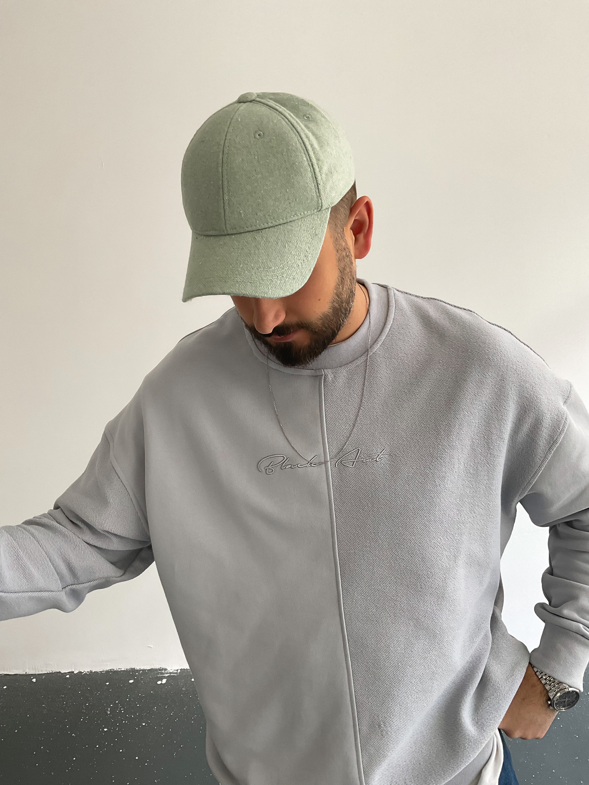Mint Yeşili Kaşe Şapka