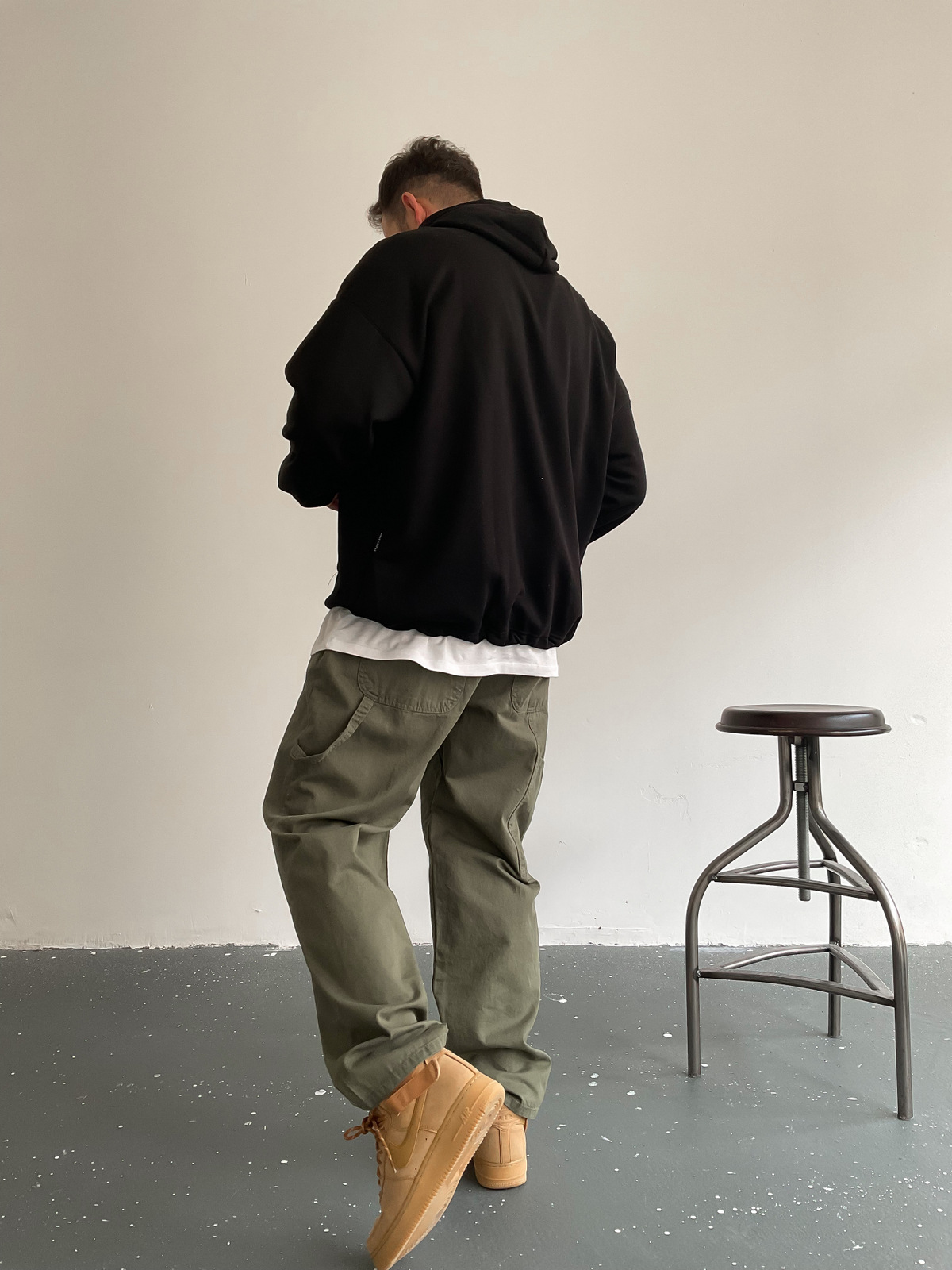 Siyah Freak Kapüşonlu Sweat BS-001