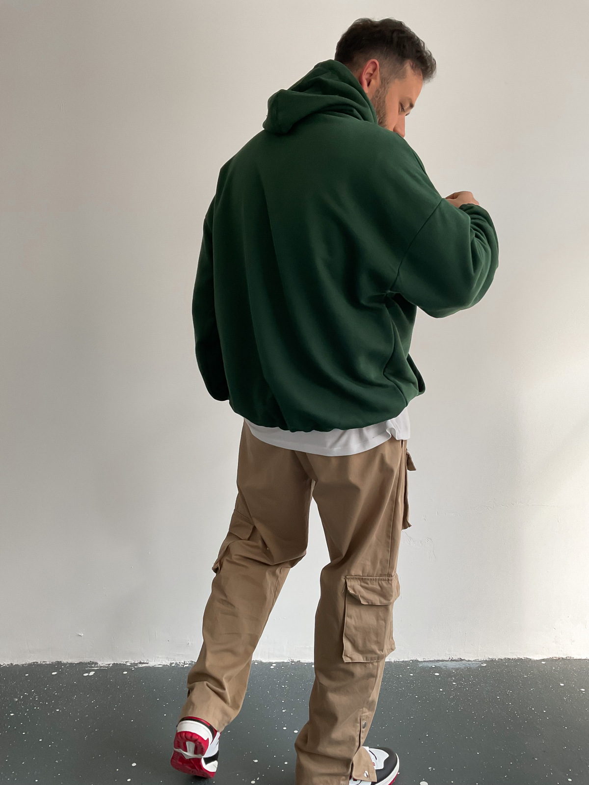 Koyu Yeşil Freak Kapüşonlu Sweat BS-001