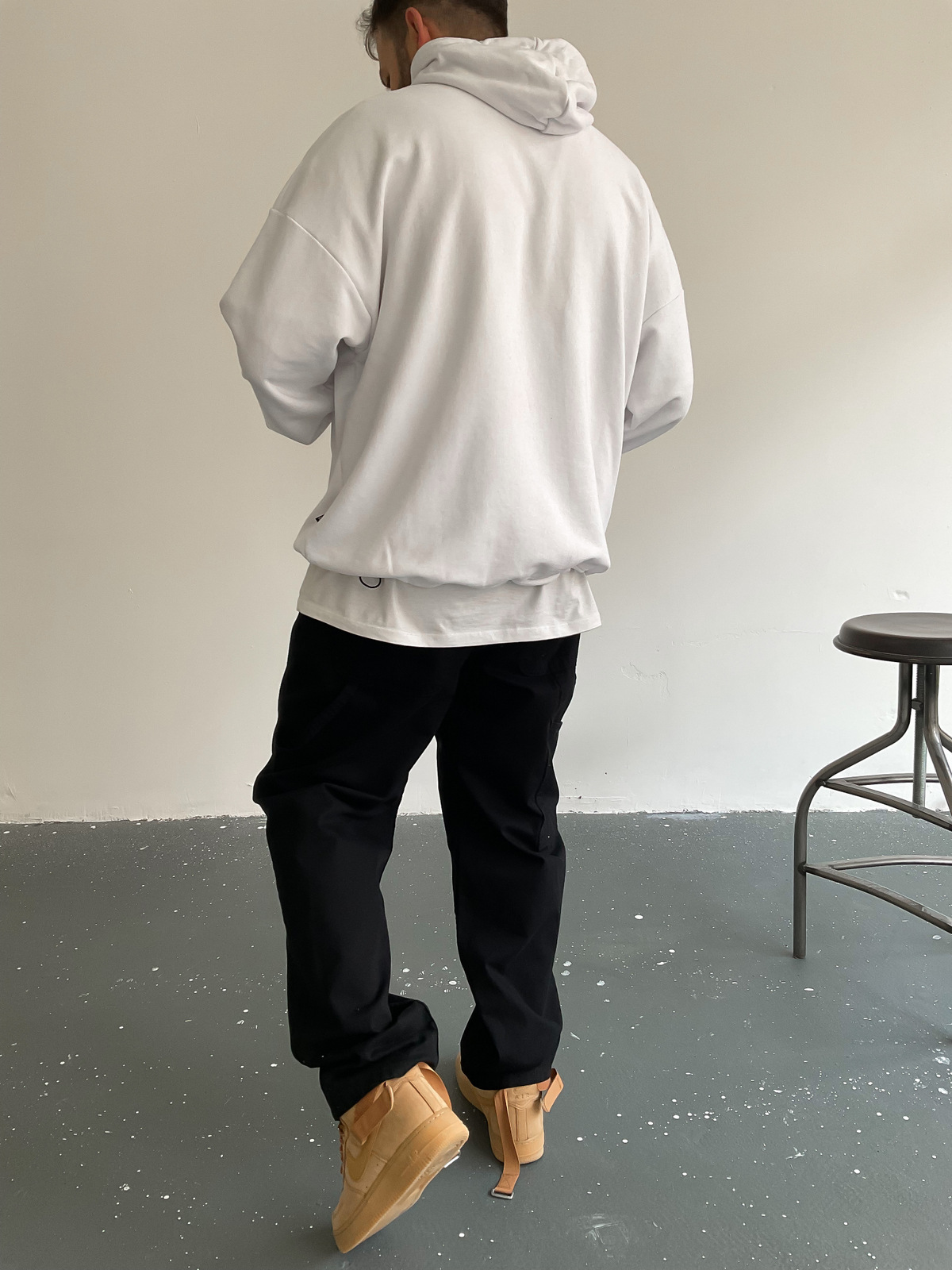 Beyaz Whoopseedoo Kapüşonlu Sweat BS-008