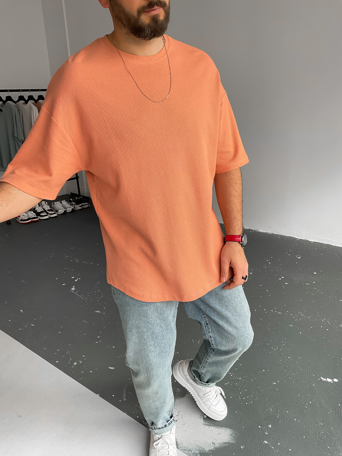 Somon Waffle Kumaş Basic T-Shirt BY-1201