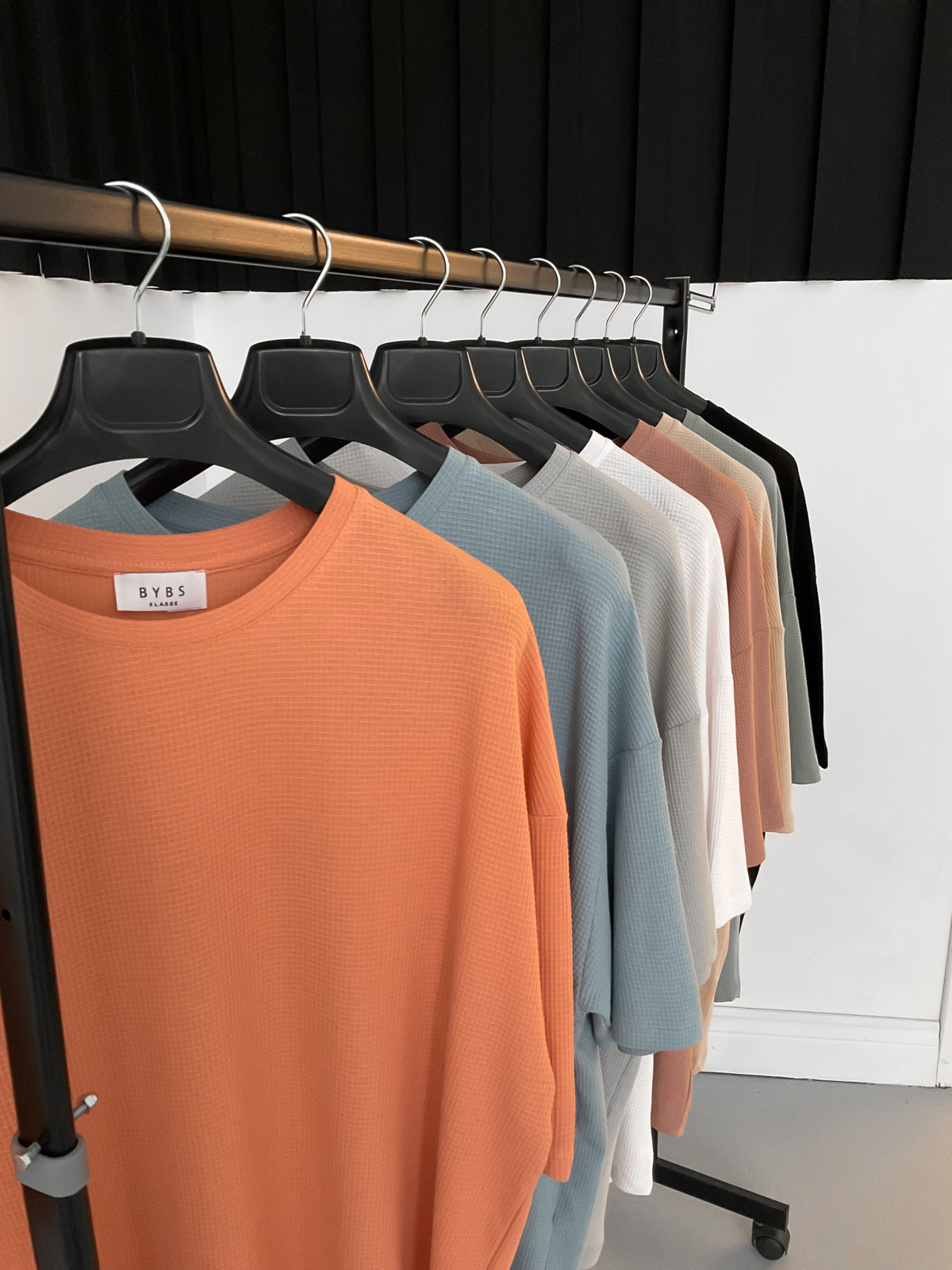 Pudra Waffle Kumaş Basic T-Shirt BY-1201