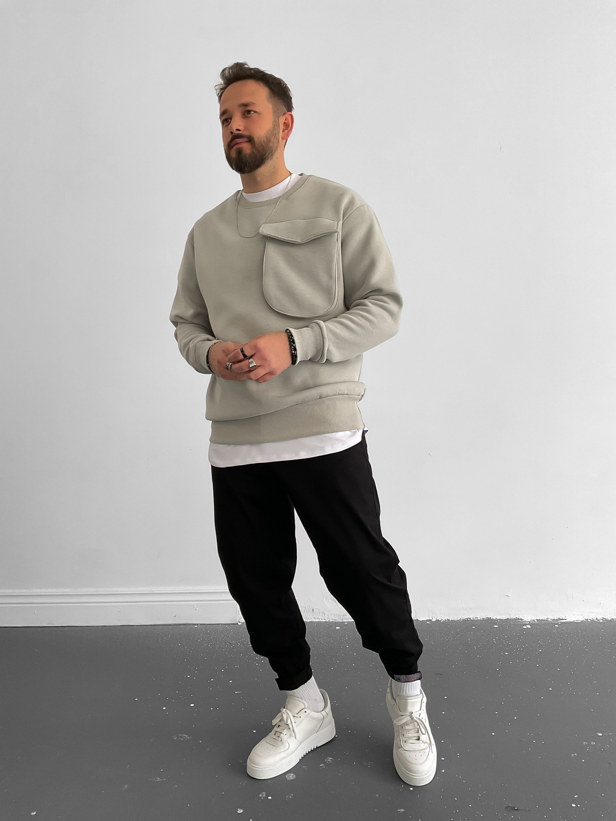 Taş Büyük Cepli Sweat C-404