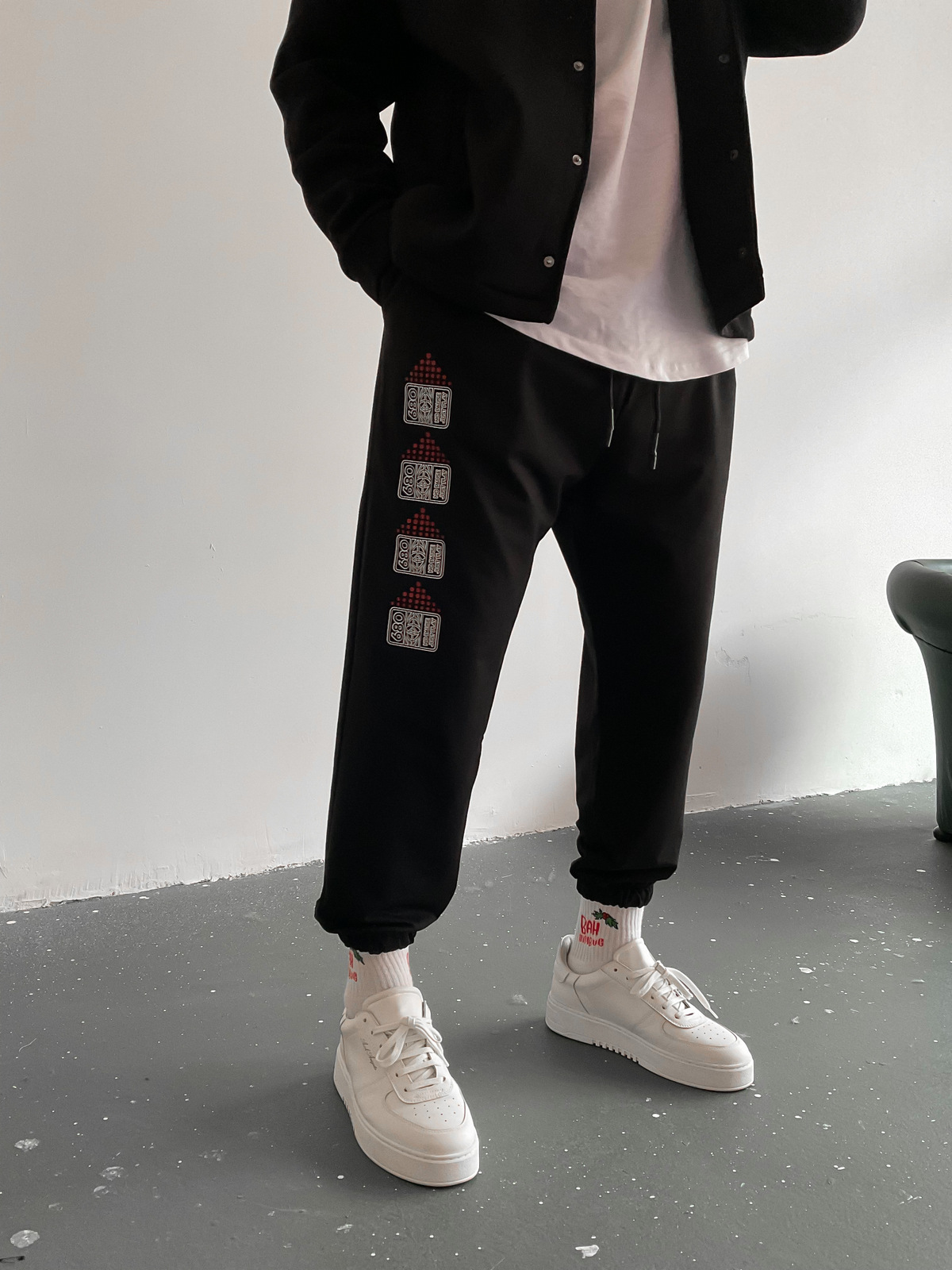 Siyah Join Eşofman D-80020