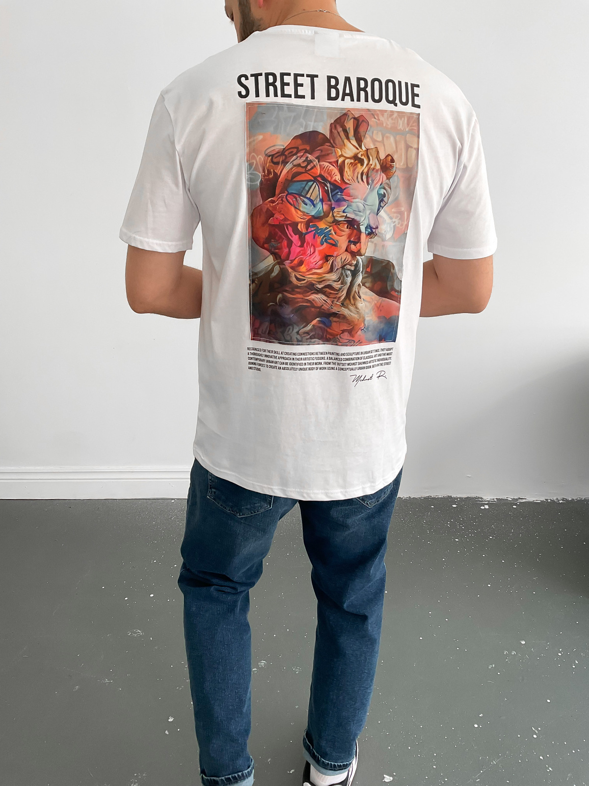 Beyaz Street T-Shirt M-1521