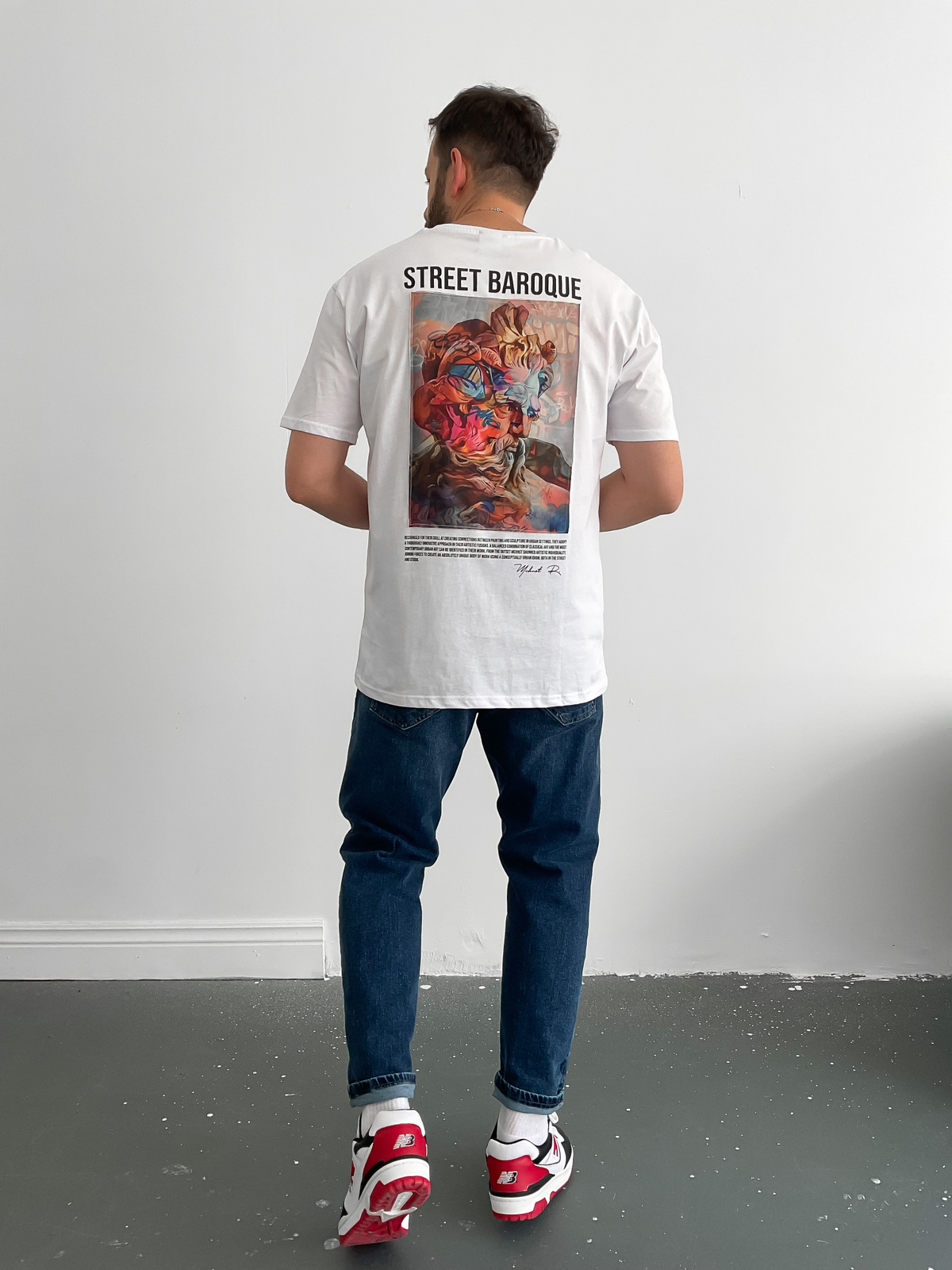 Beyaz Street T-Shirt M-1521