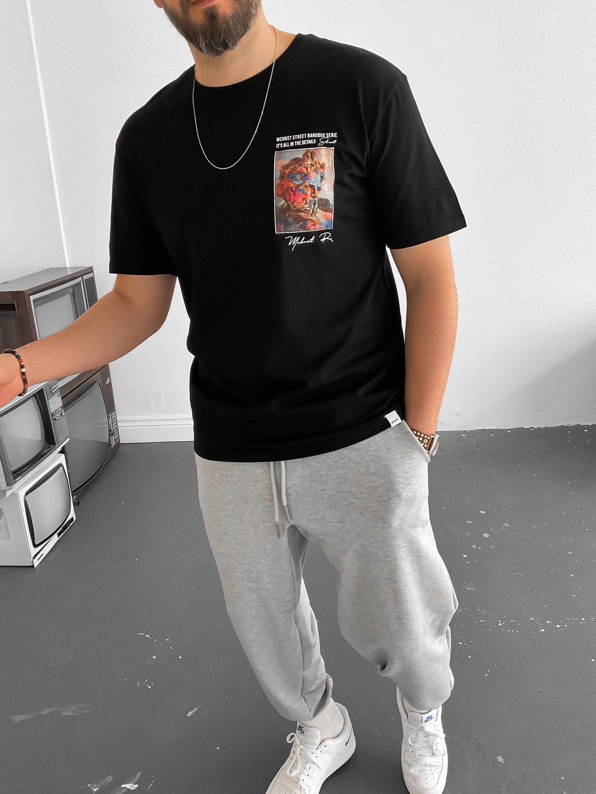 Siyah Street T-Shirt M-1521