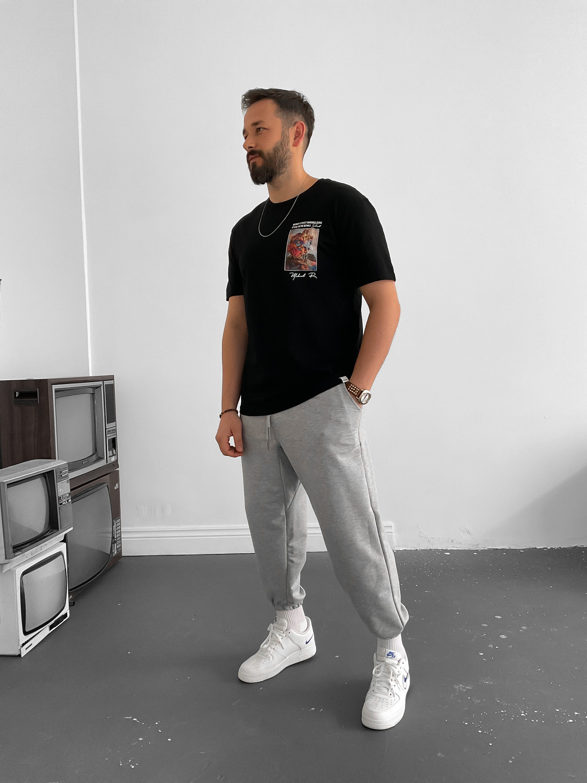 Siyah Street T-Shirt M-1521
