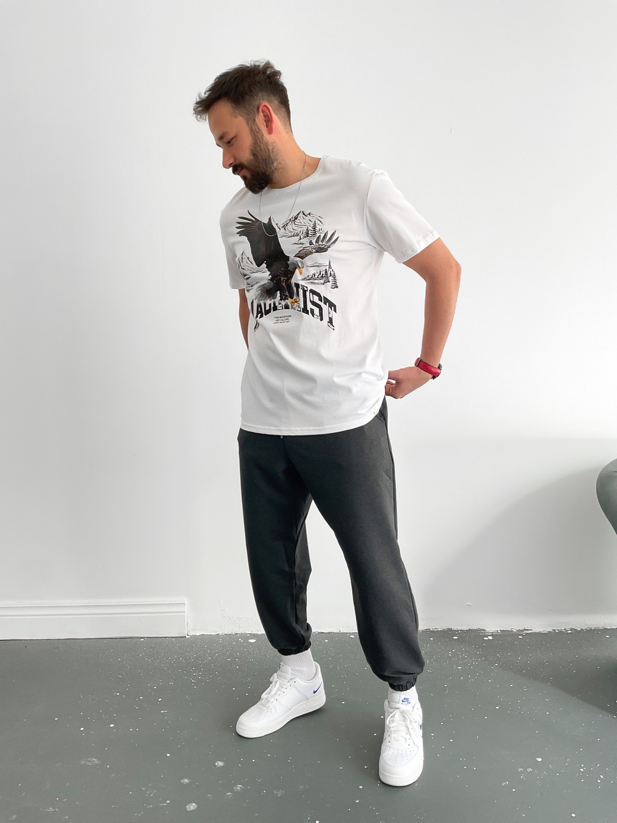 Beyaz Eagle T-Shirt M-1588