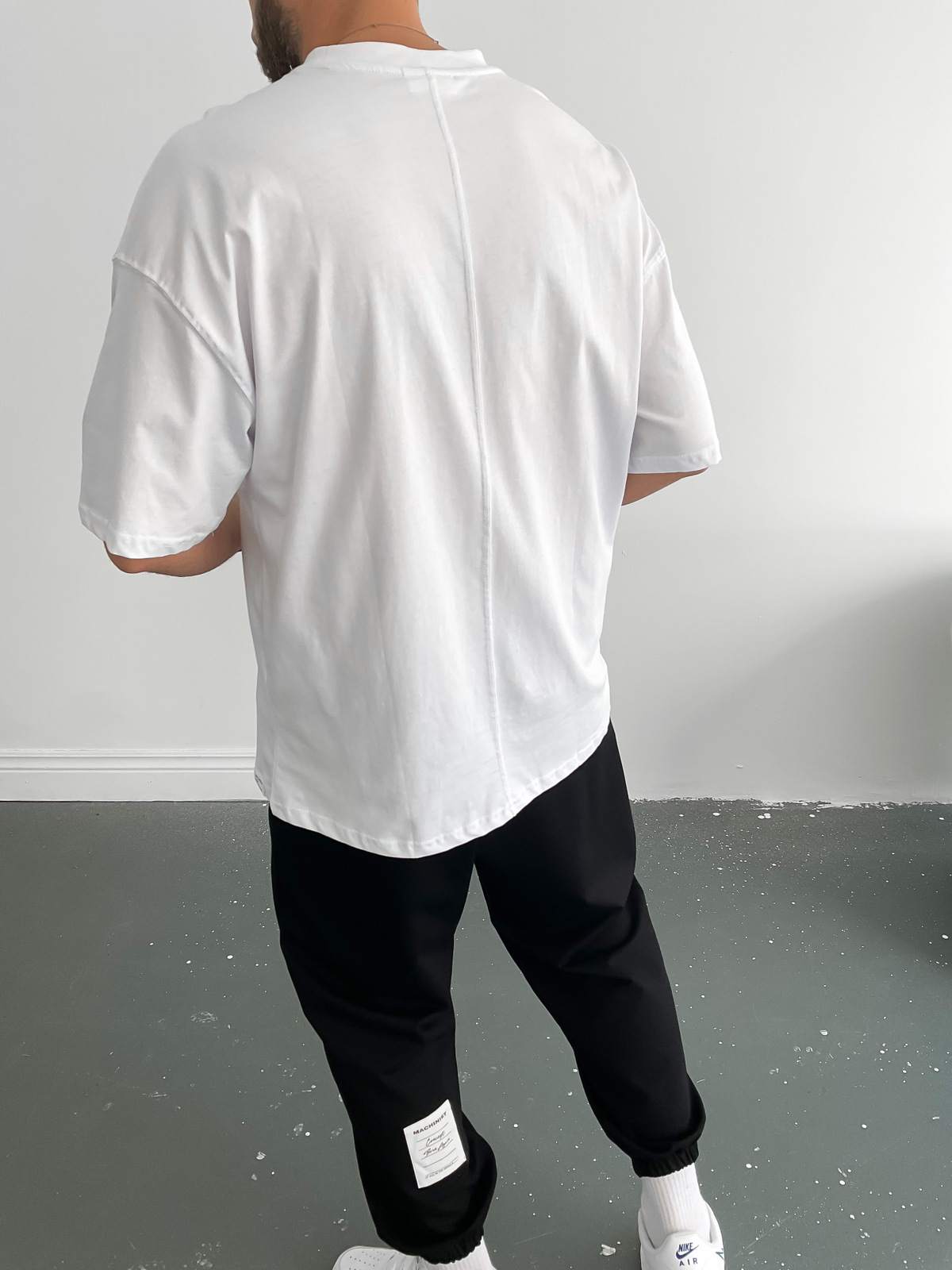 Beyaz Thunder Oversize T-Shirt M-1562