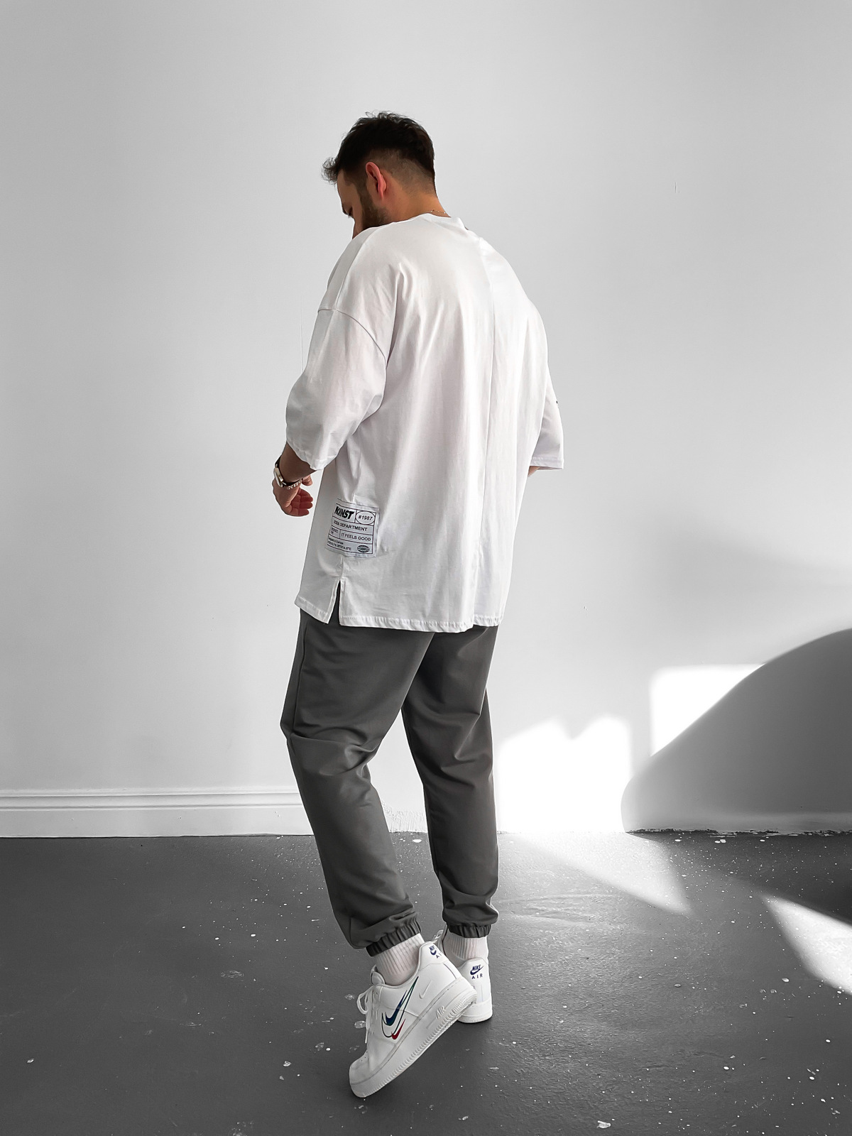 Beyaz Player 88 Oversize T-Shirt M-15898