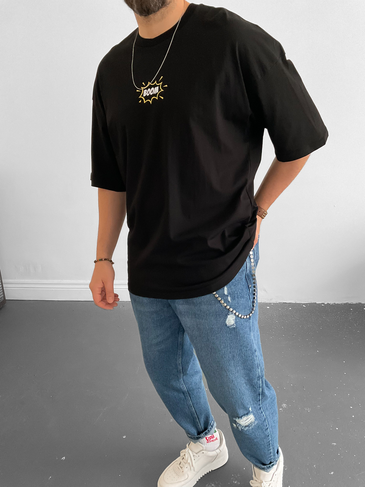 Siyah Boom T-Shirt B-1067