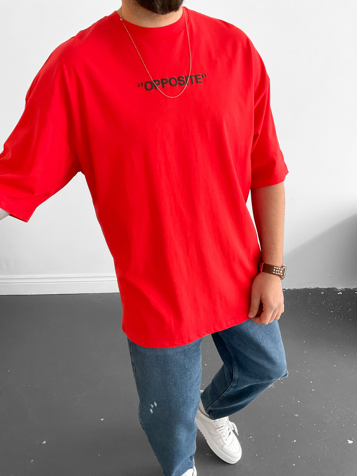 Kırmızı Opposite T-Shirt B-1002