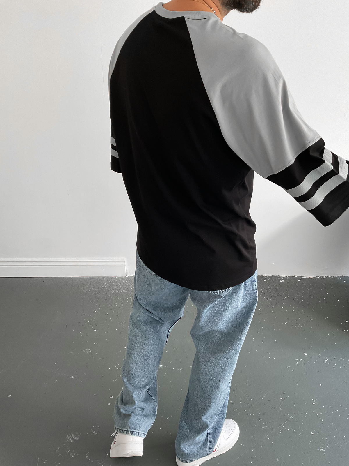 Siyah 49 Baskılı T-Shirt B-1065