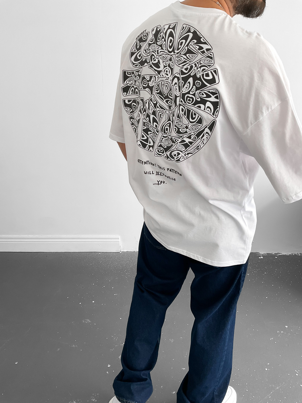 Beyaz Hypnotise T-Shirt B-1008