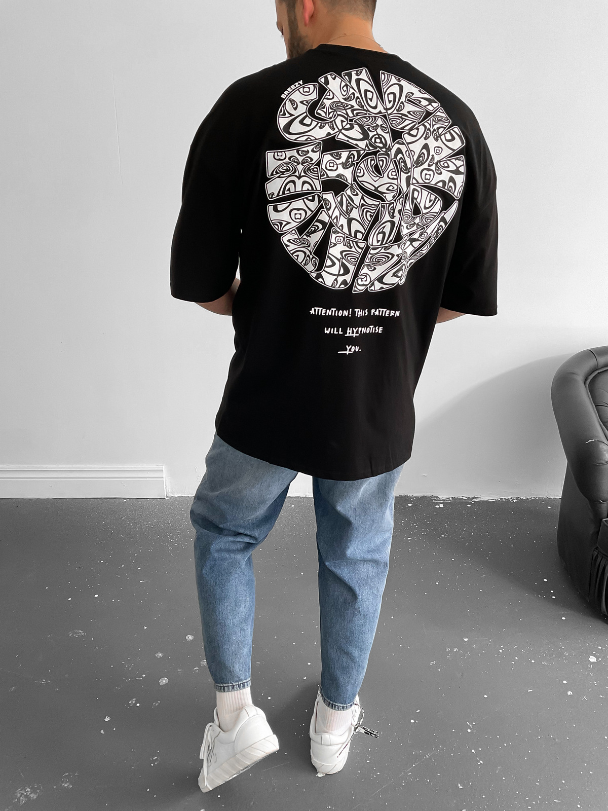 Siyah Hypnotise T-Shirt B-1008