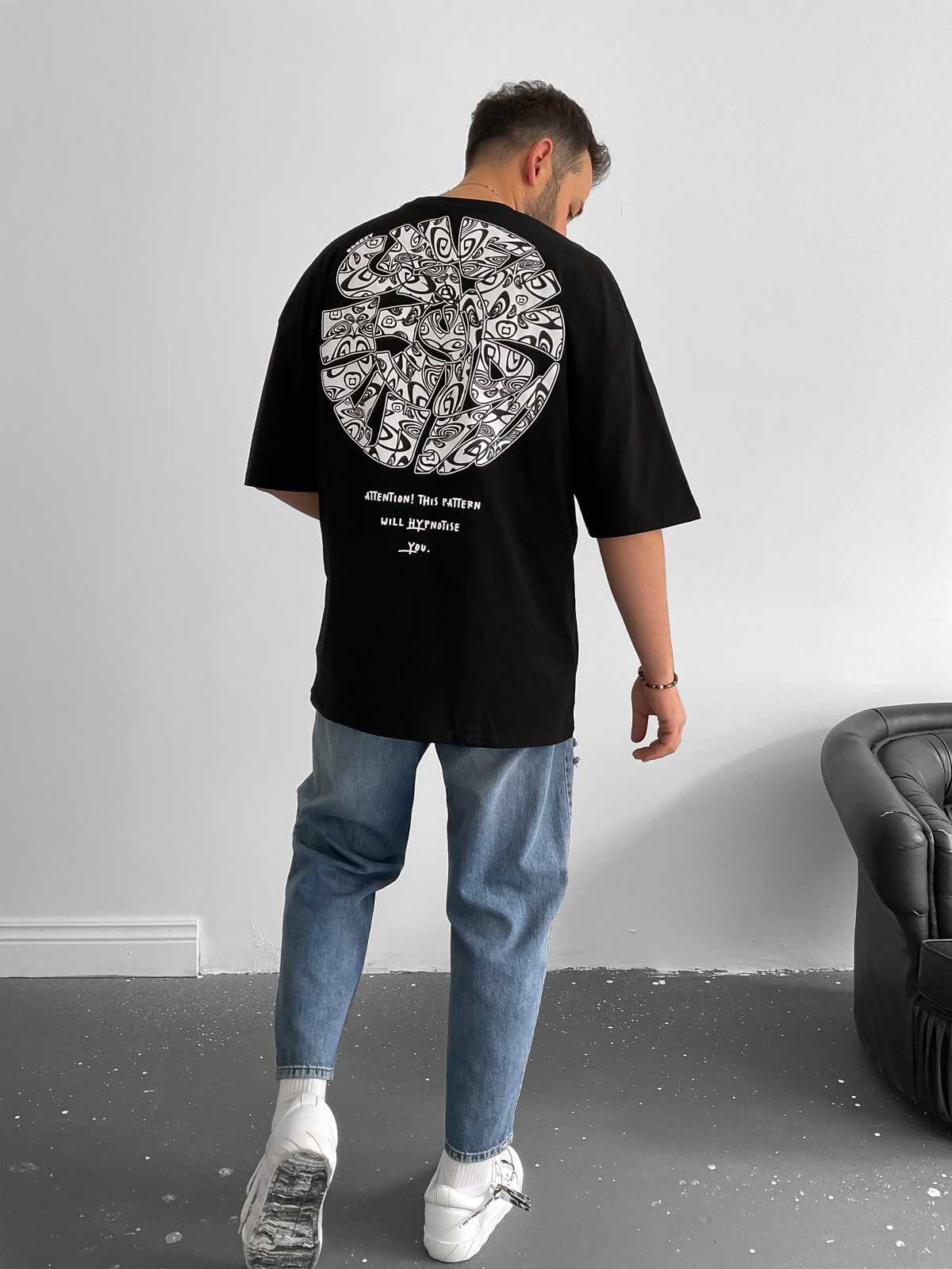 Siyah Hypnotise T-Shirt B-1008