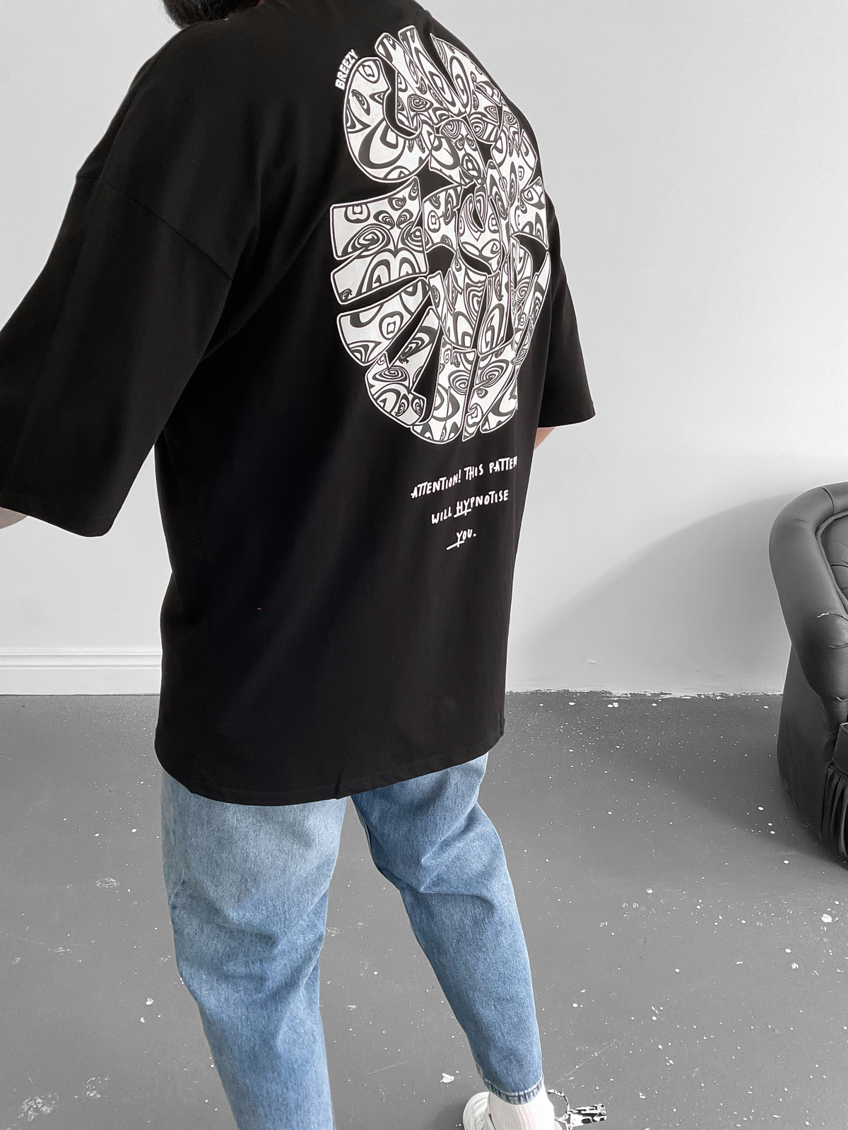 Siyah Hypnotise T-Shirt B-1008