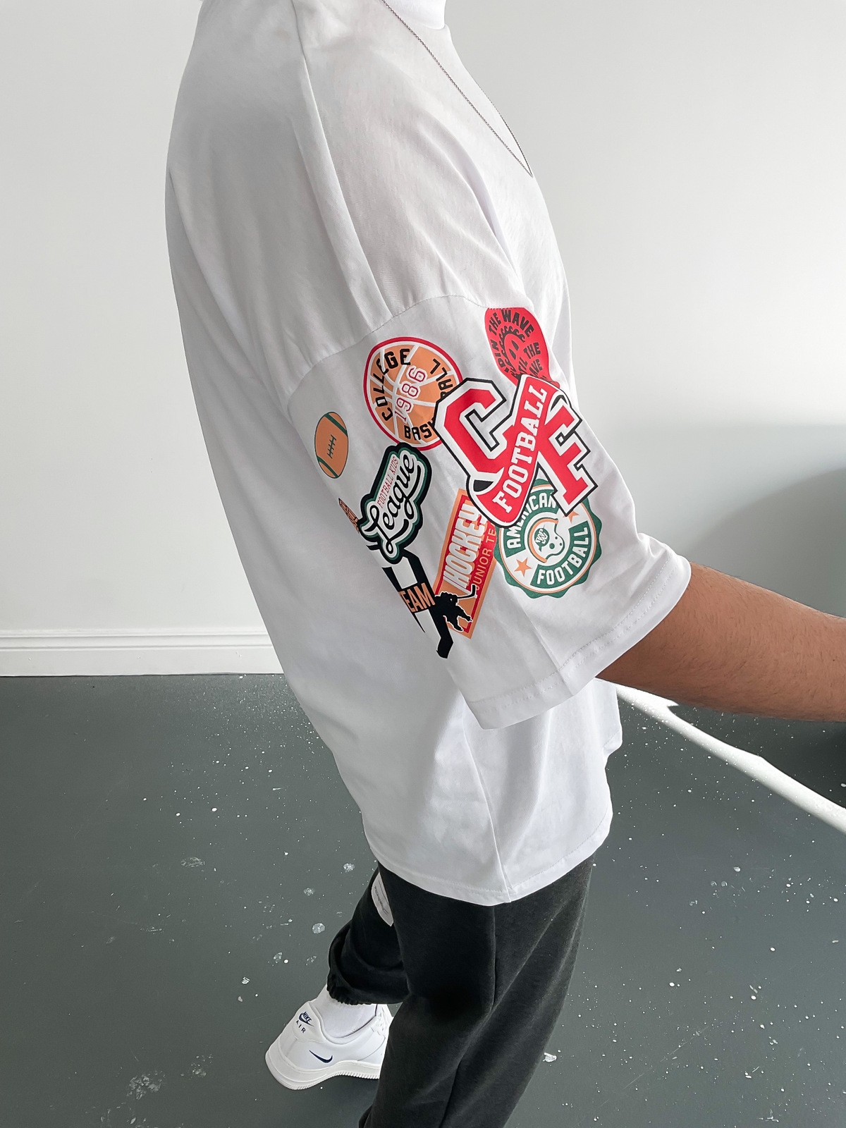 Beyaz Armalı T-Shirt B-1104