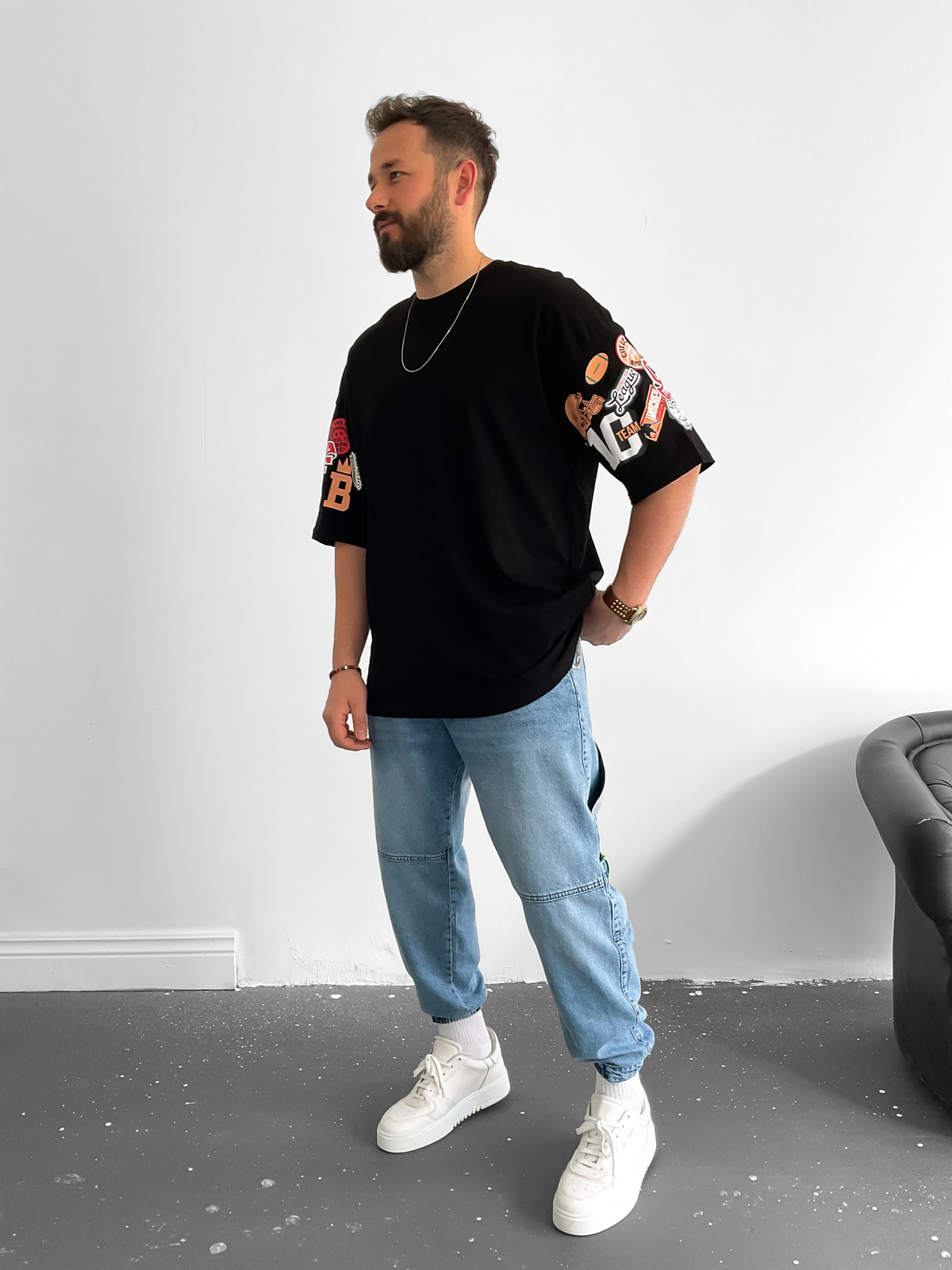 Siyah Armalı T-Shirt B-1104