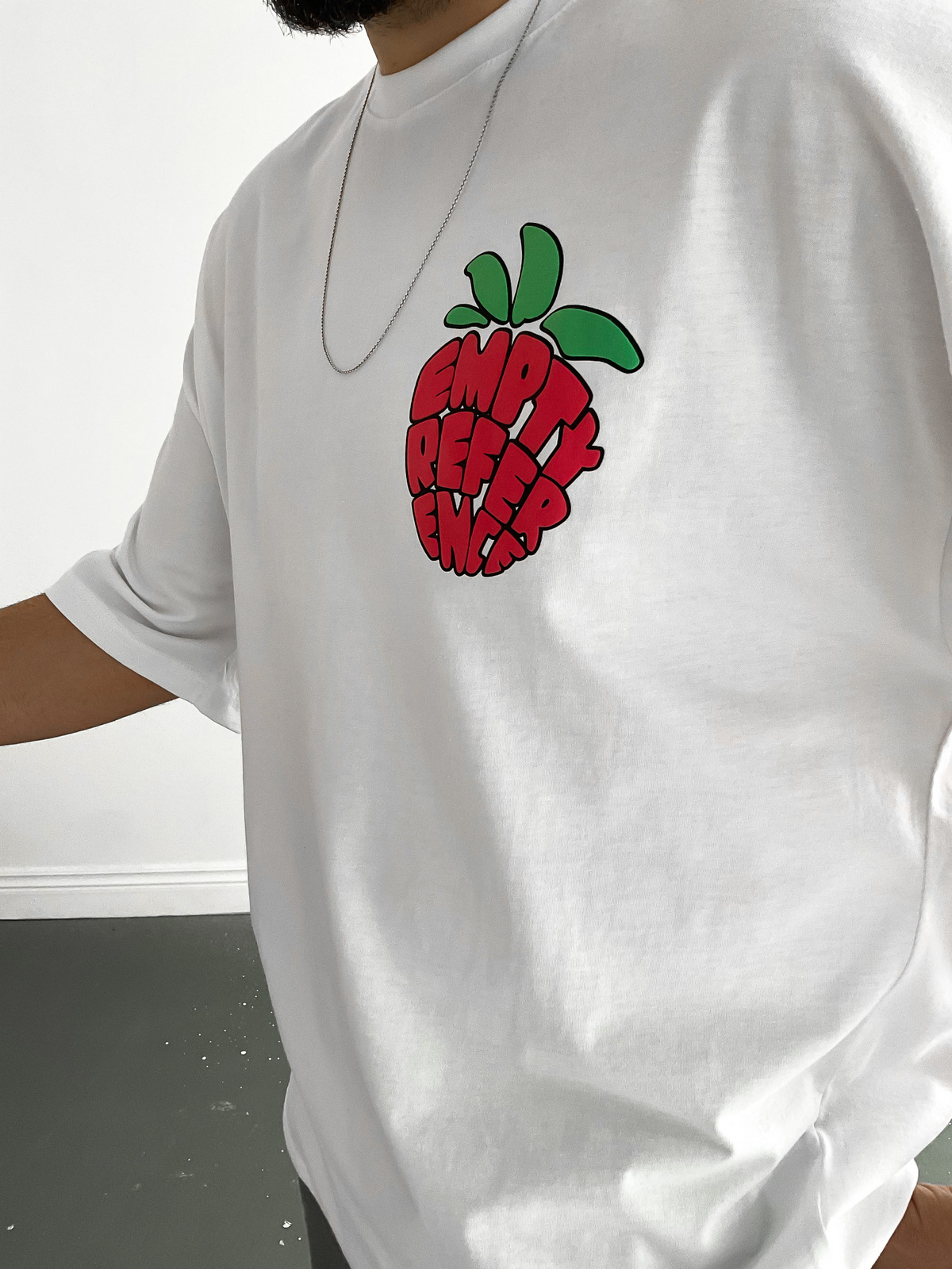 Beyaz Empty T-Shirt C-688