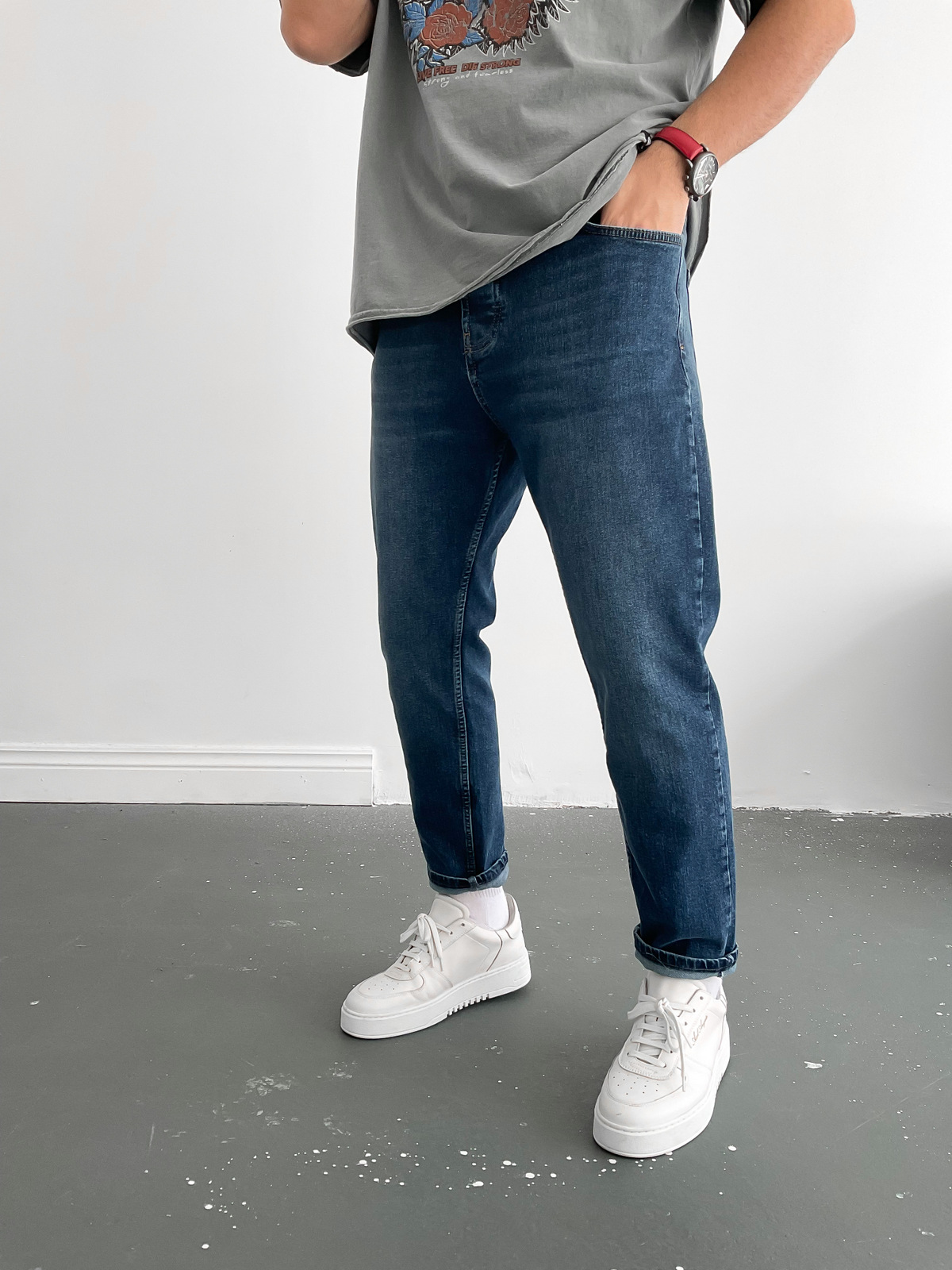 Koyu Mavi Regular Fit Pantolon C-6091