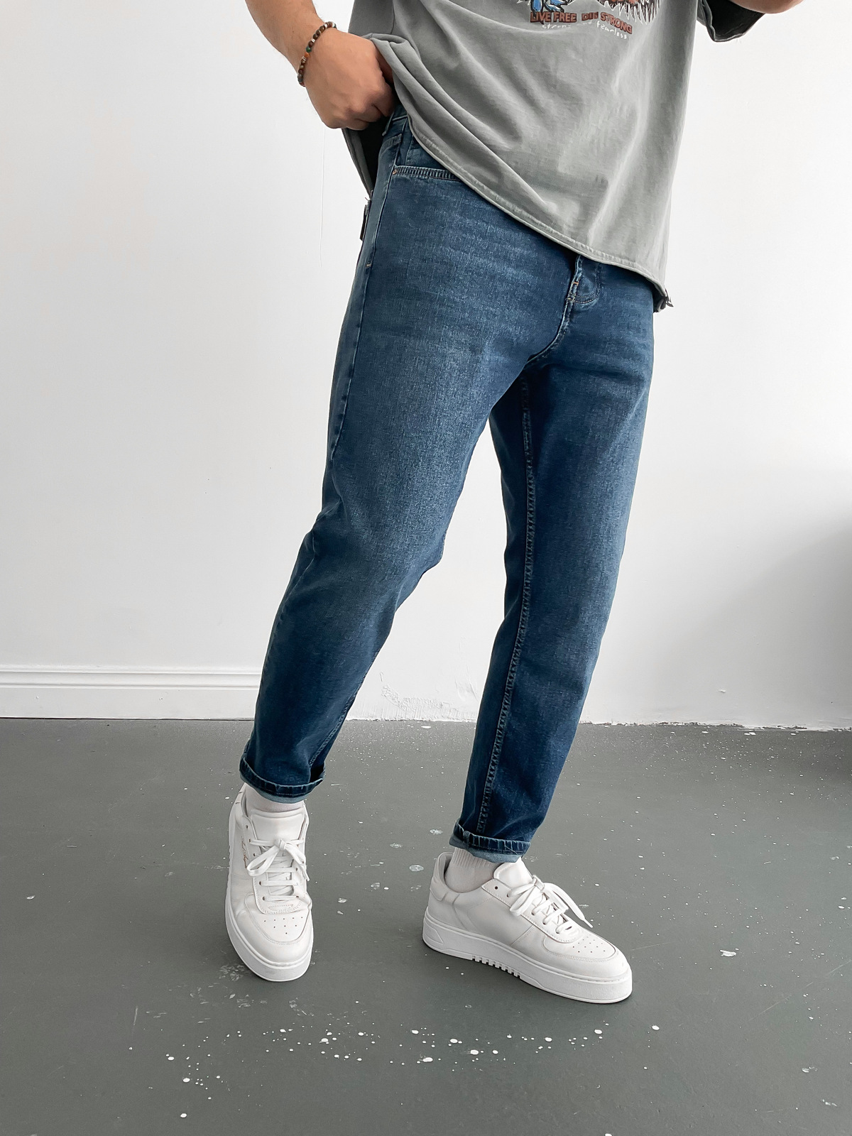 Koyu Mavi Regular Fit Pantolon C-6091