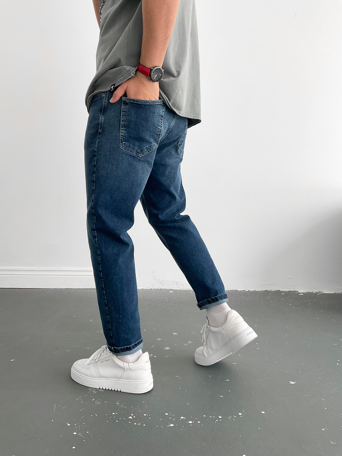 Koyu Mavi Regular Fit Pantolon C-6091