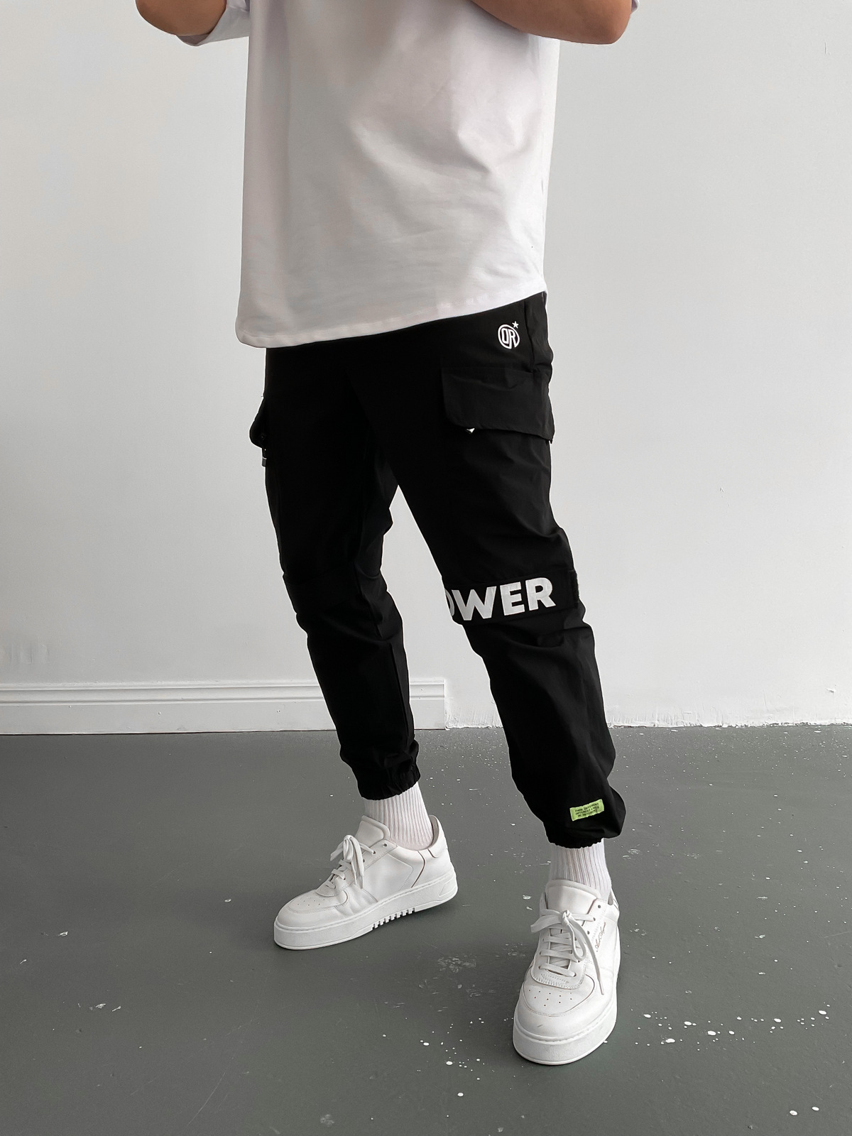 Siyah Baskılı Power Jogger D-6440