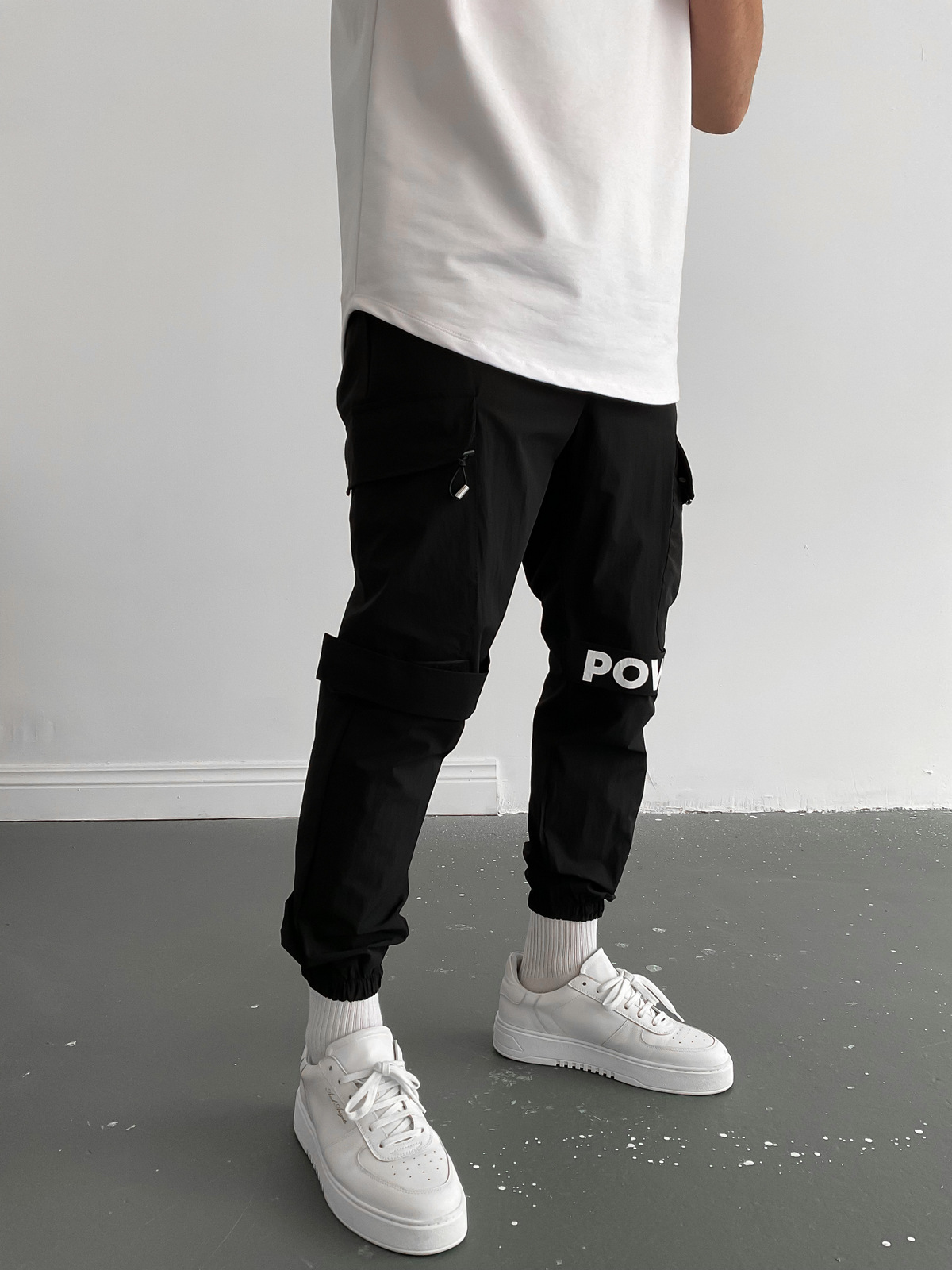 Siyah Baskılı Power Jogger D-6440