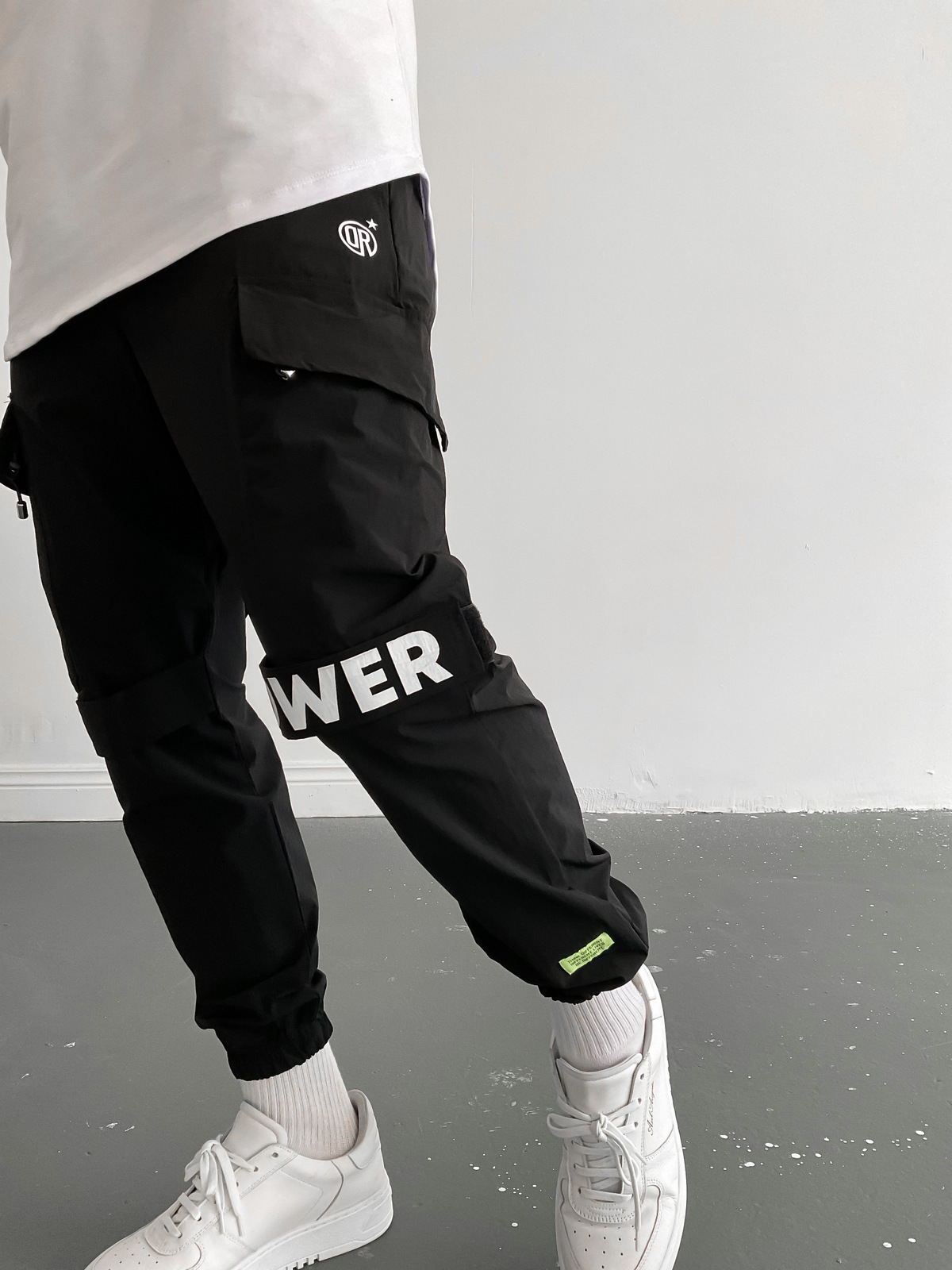 Siyah Baskılı Power Jogger D-6440