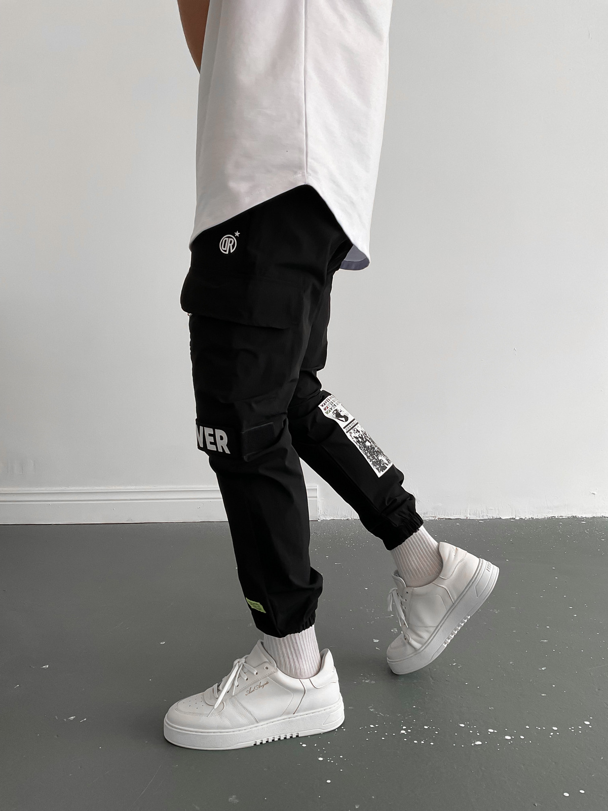 Siyah Baskılı Power Jogger D-6440