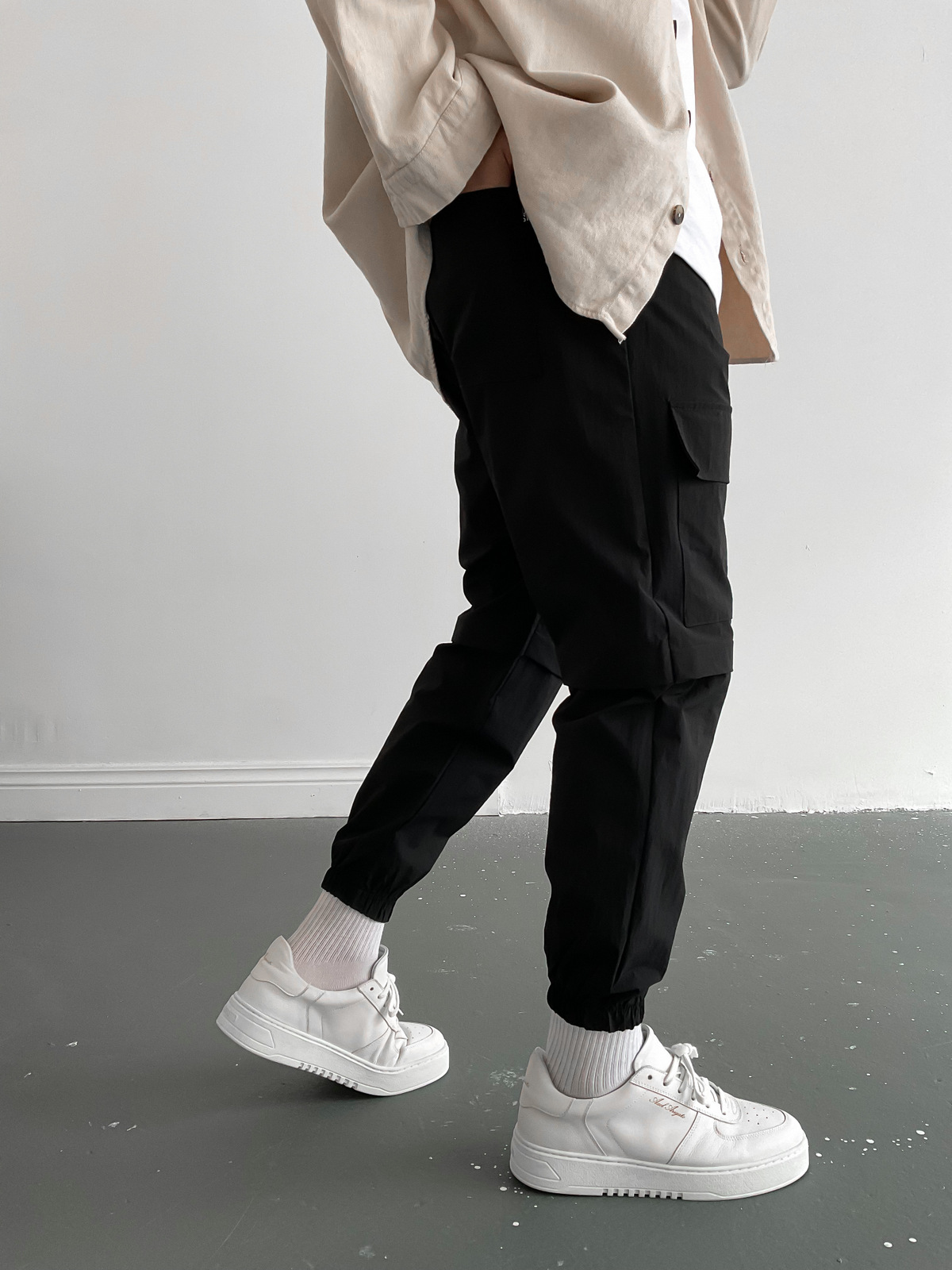 Siyah Büyük Cepli Jogger D-6437