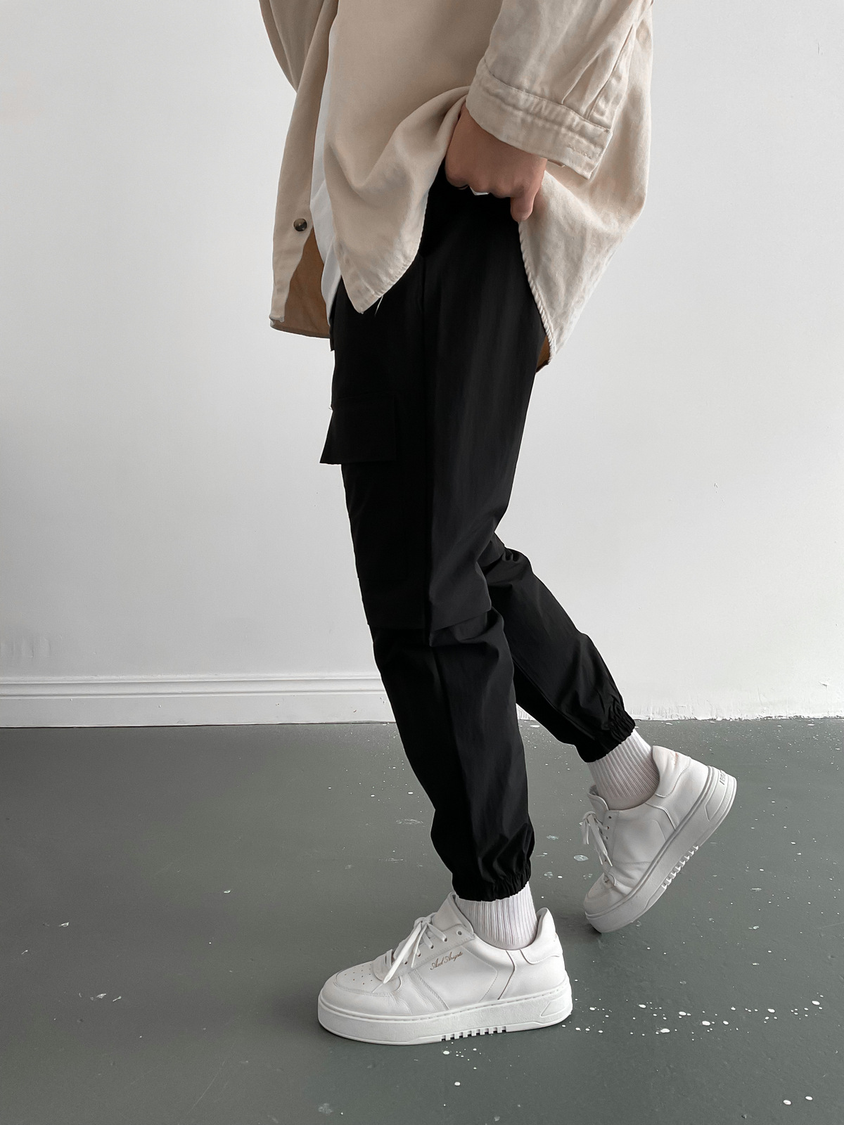 Siyah Büyük Cepli Jogger D-6437