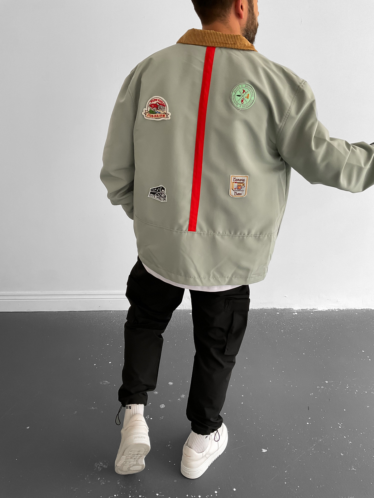 Mint Yeşili Armalı Mevsimlik Ceket STK-5016