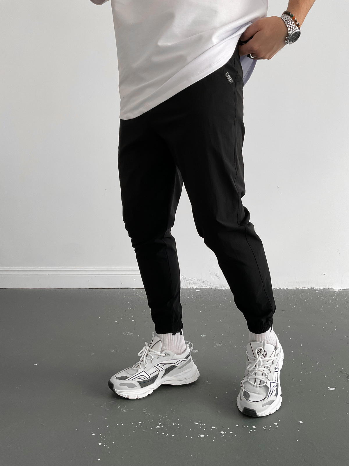 Siyah İnce Jogger K-9250